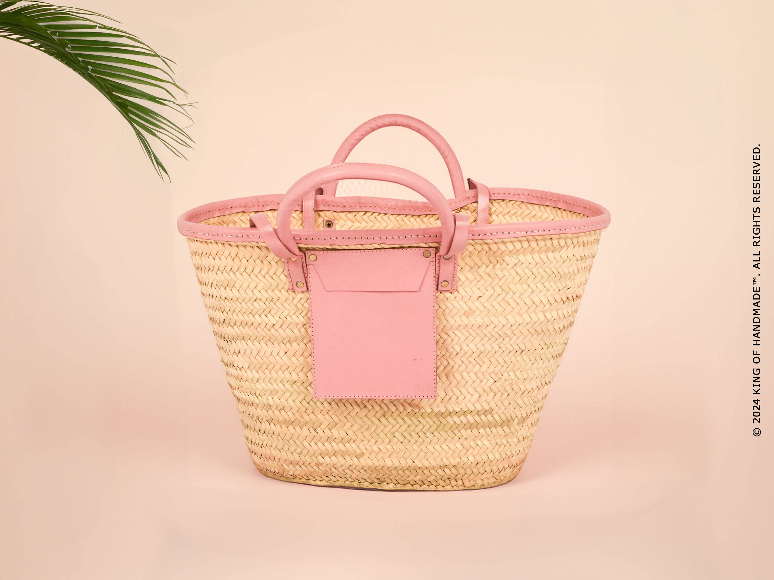 Woven Straw Shoulder Tote Bag