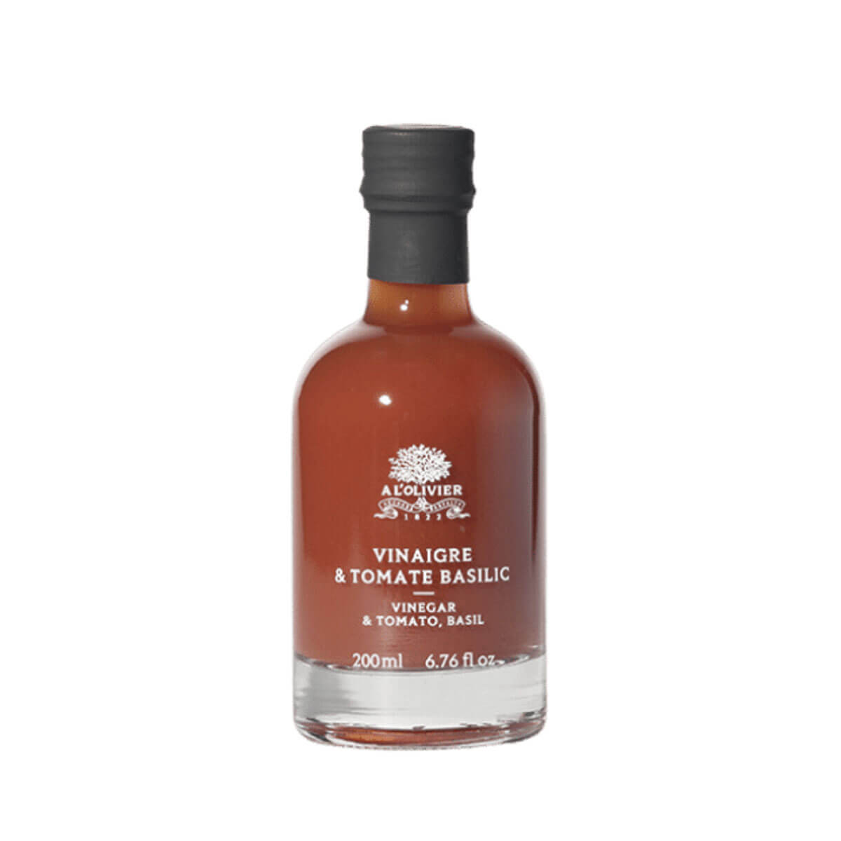 A l'Olivier Tomato Basil Vinegar front | MILK MONEY milkmoney.co | white elephant gift ideas, gift, mother's day gift ideas, white elephant gift, gift shops near me