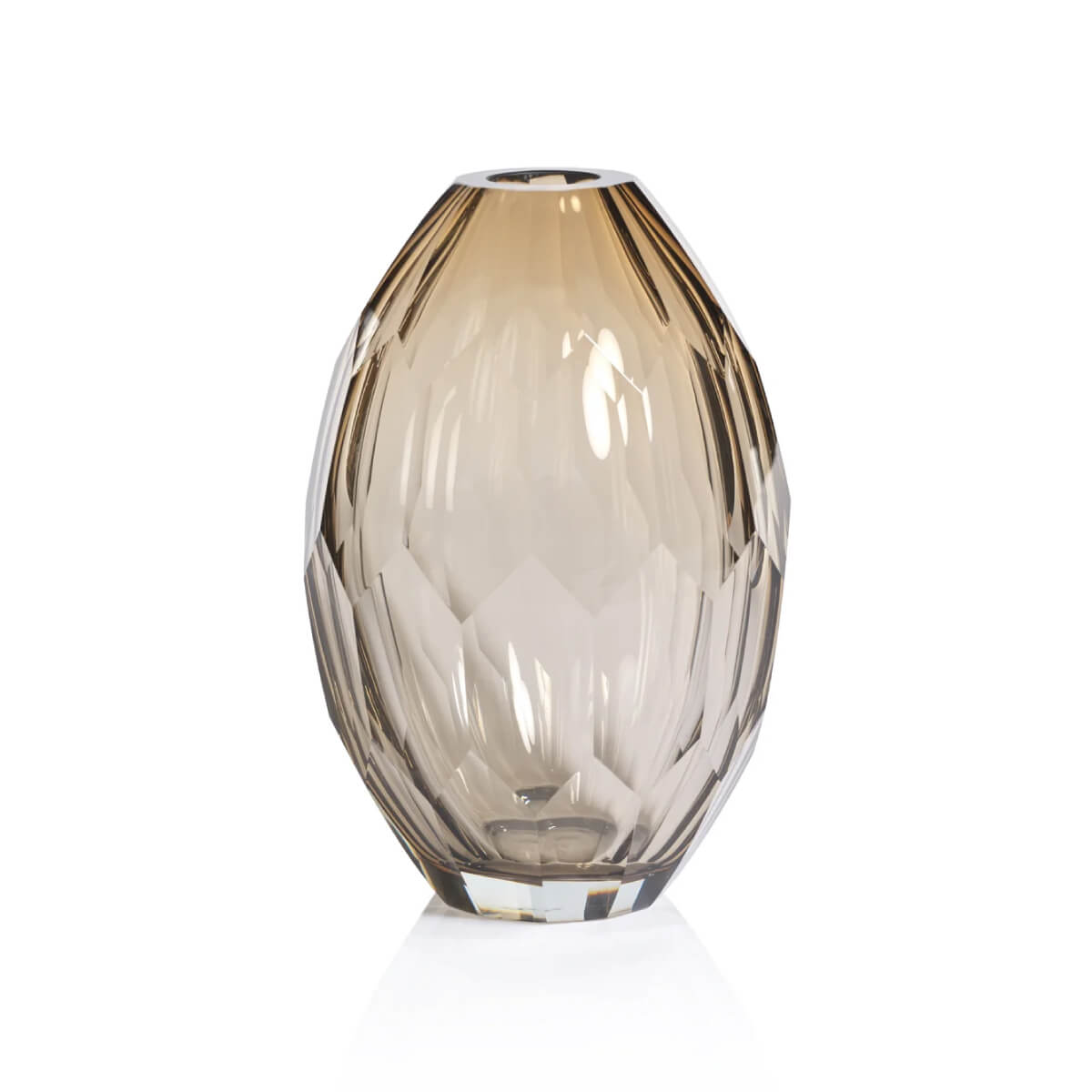 Andermatt Cut Glass Vase brown front | MILK MONEY milkmoney.co | Home decor online, Modern home decor, Luxury home furnishings, Best home decor, Home accessories for sale, Living room furniture sets, Kitchen decor ideas, Wall art for home, Bathroom accessories, Vintage home decor, Minimalist home decor