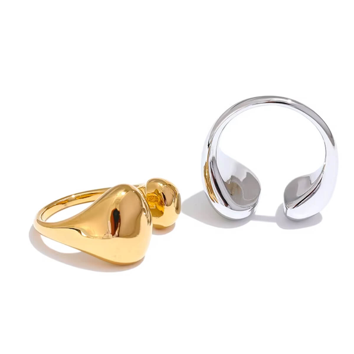 Asymmetrical Dome Ring front | MILK MONEY milkmoney.co | cute rings, simple rings, casual rings, simple rings for women, trendy rings, cute rings for women, cute cheap rings, casual rings for women