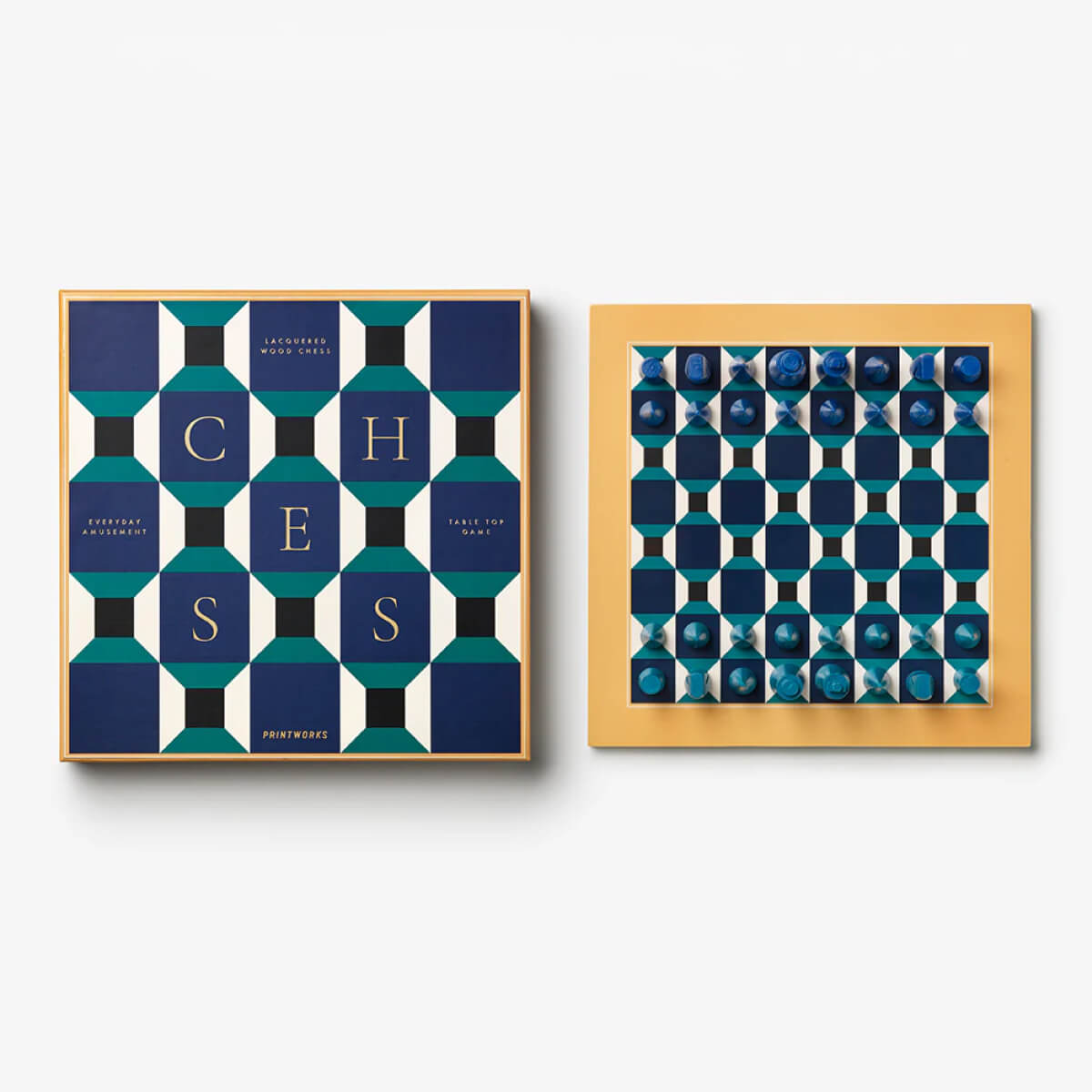 Athena Lacquered Chess Set