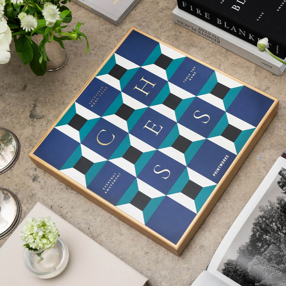 Athena Lacquered Chess Set