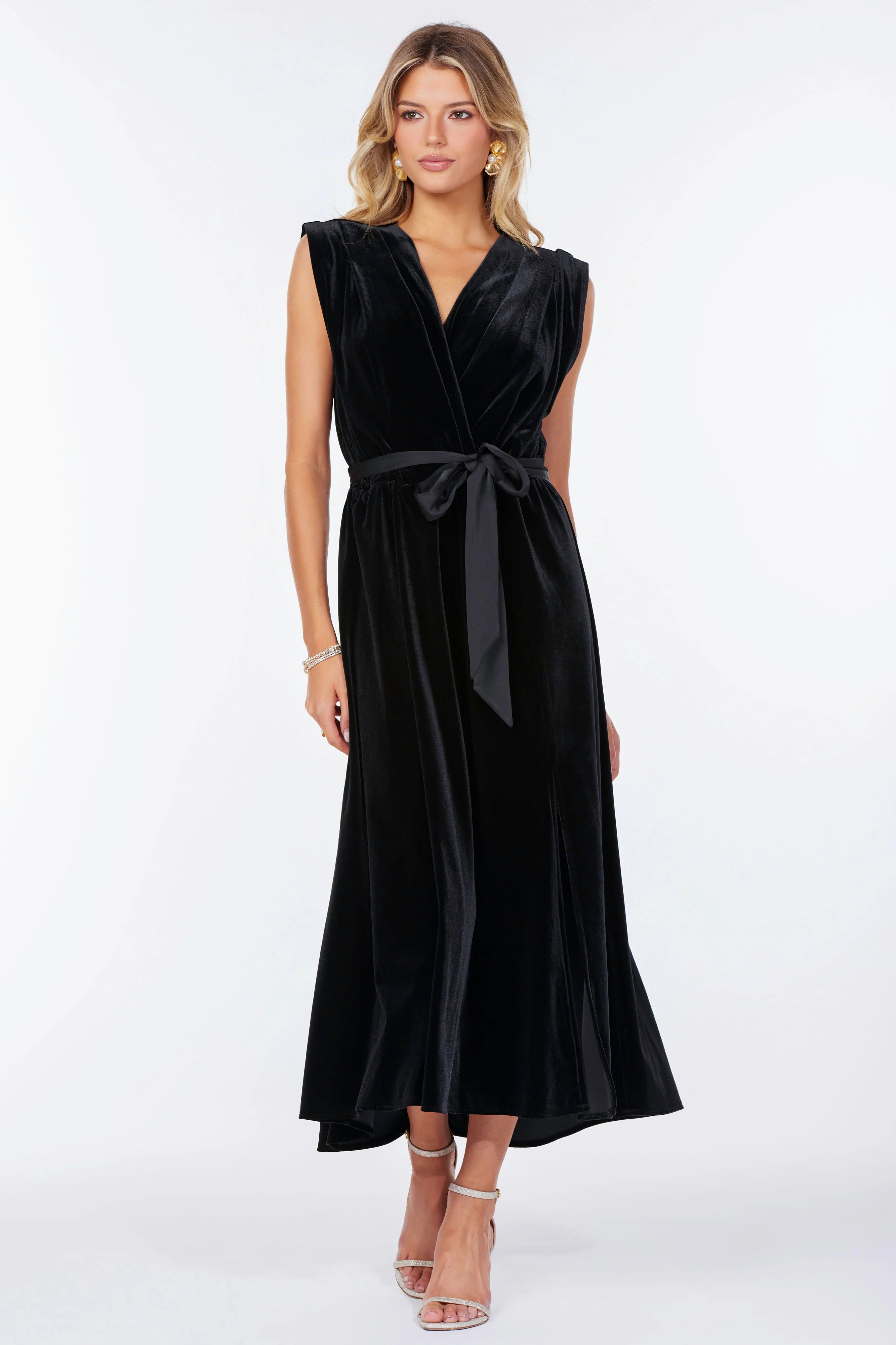 Luxe Velvet Aries Wrap Dress