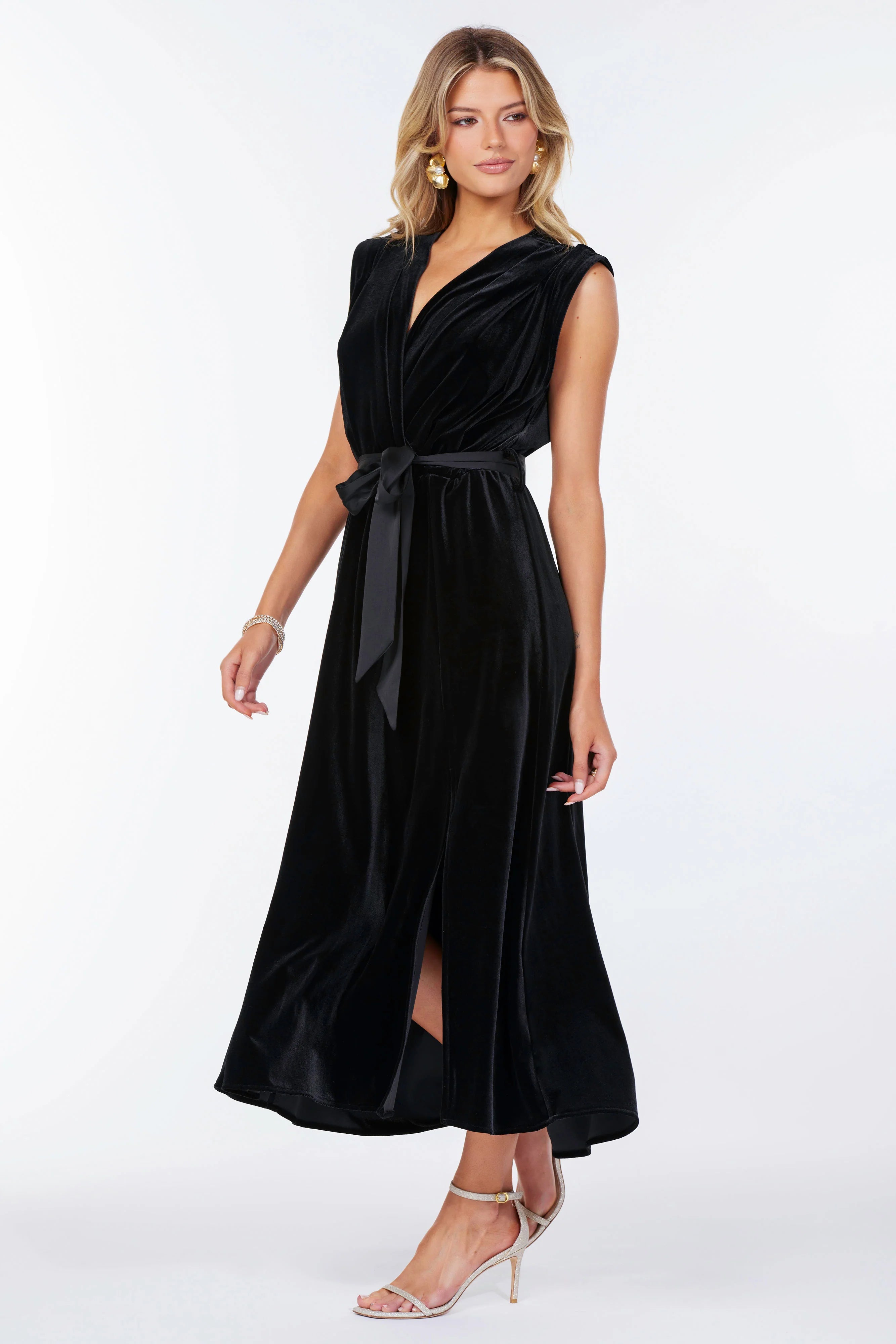 Luxe Velvet Aries Wrap Dress