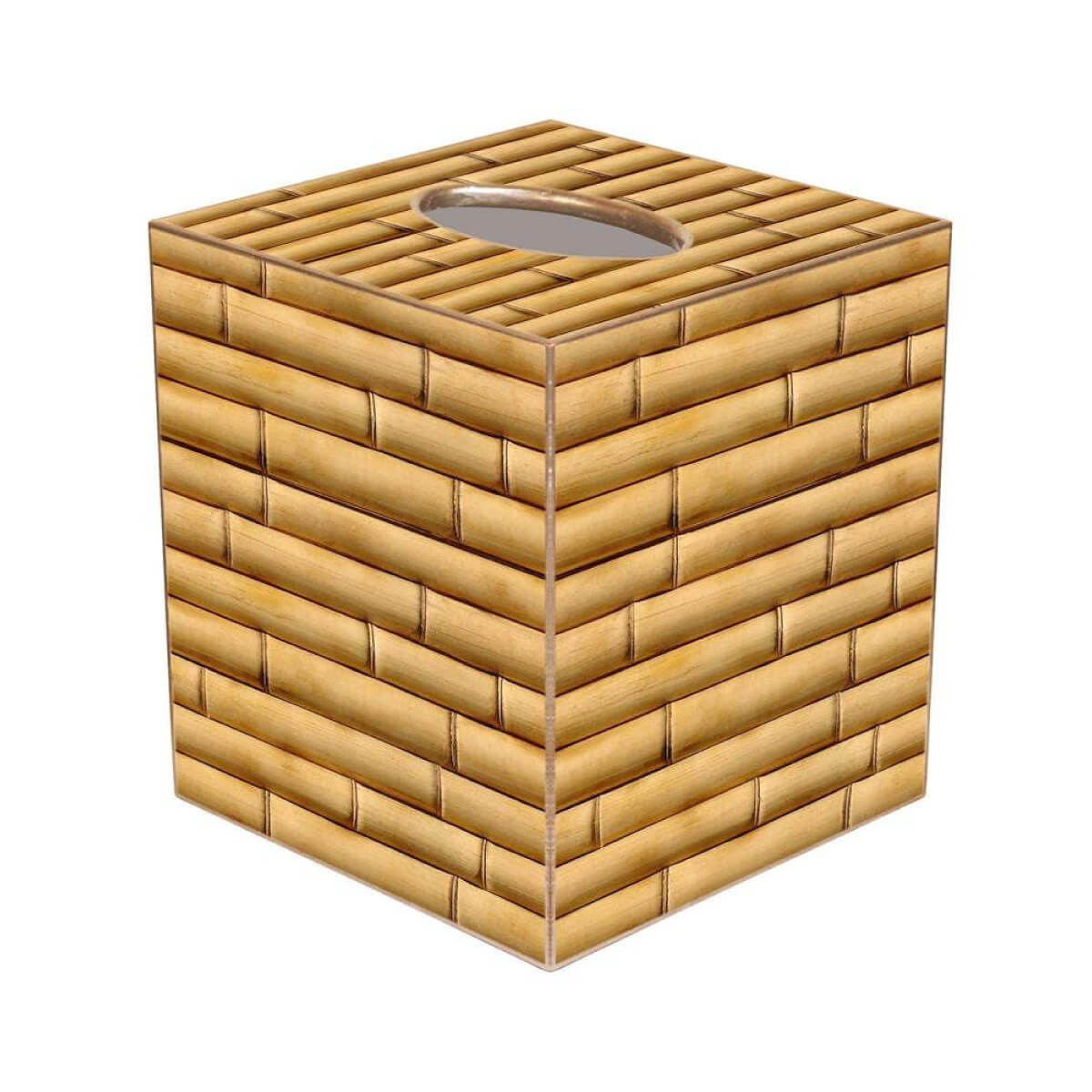 Bamboo Paper Mache Tissue Box Cover