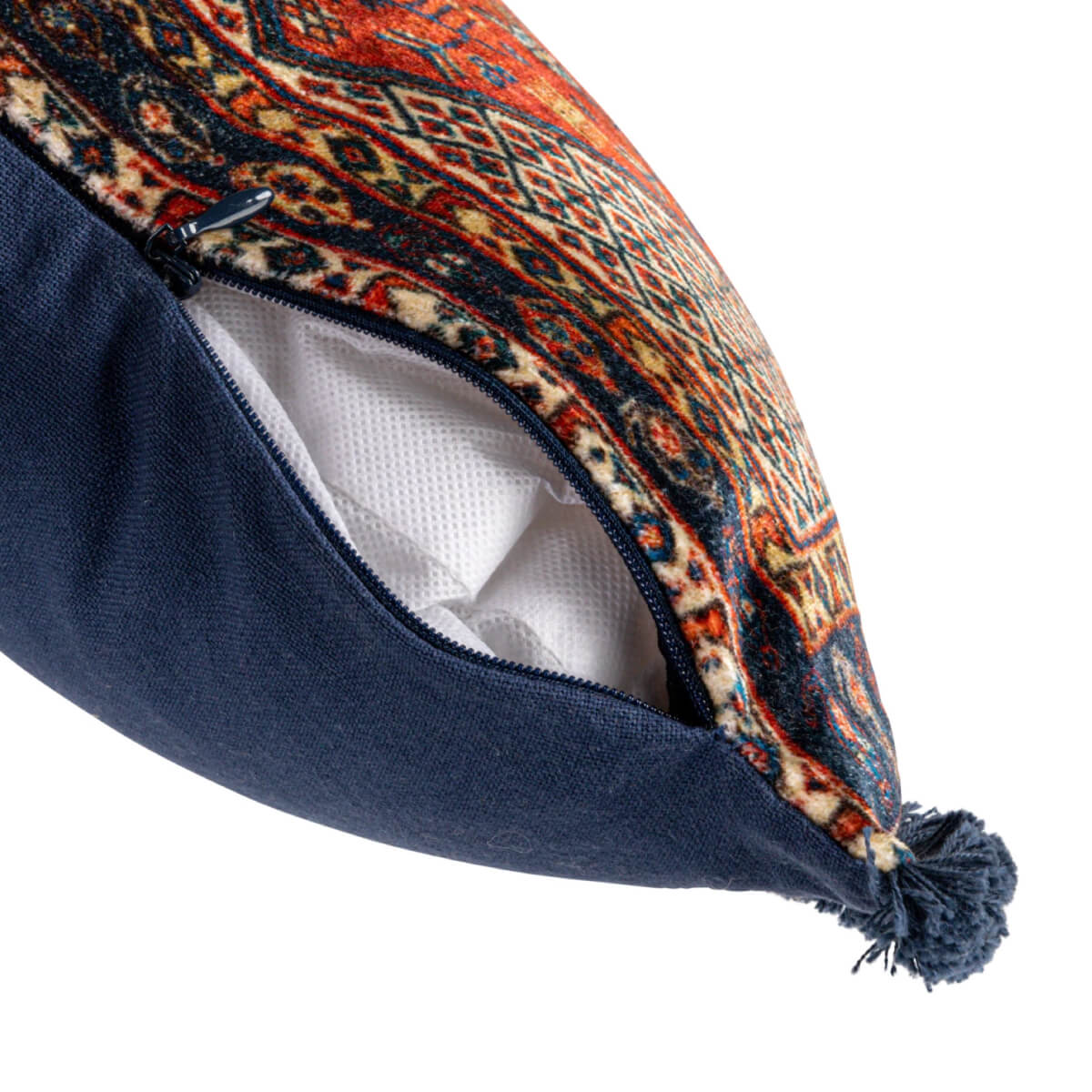 Bazaar Printed Velvet Lumbar Pillow