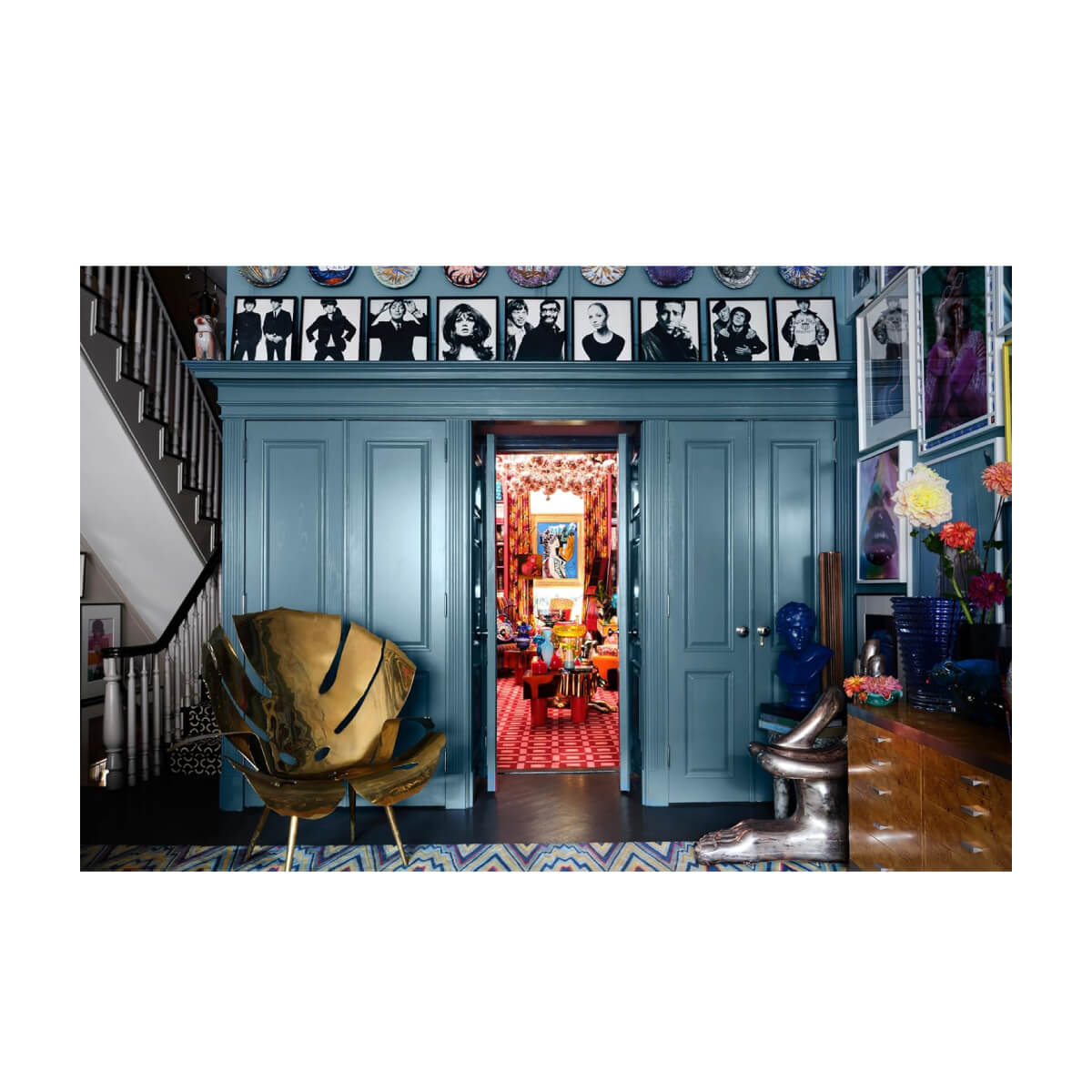 Behind the Blue Door Hardcover Coffee Table Book front | MILK MONEY milkmoney.co | white elephant gift ideas, gift, mother's day gift ideas, white elephant gift, gift shops near me, cute home decor, mother's day gift, cute home accents, handmade in USA, elegant home decor, luxury home, luxury gifts