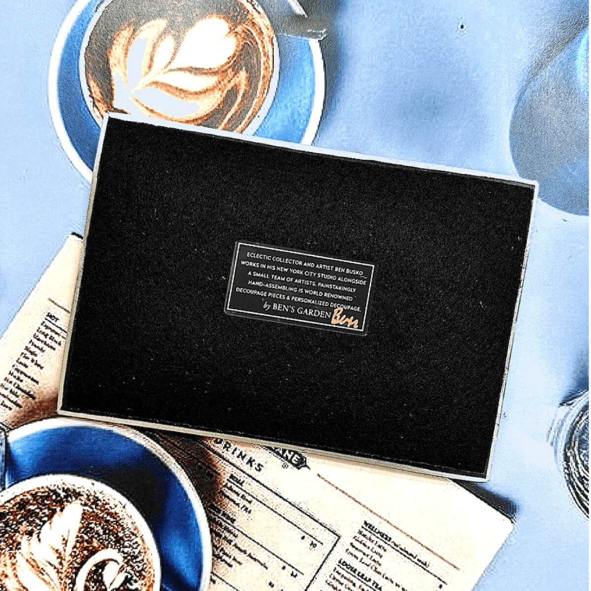 May You Be Happy Always Decoupage Glass Tray