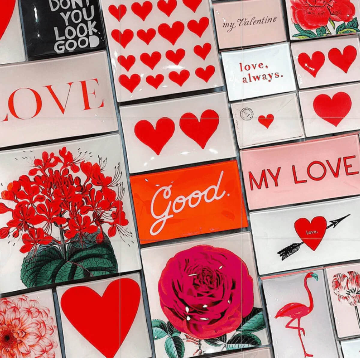 Ben's Garden Pair of Hearts Decoupage Glass Tray