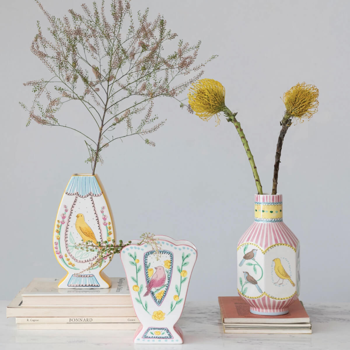 Birds Motif Ceramic Vase pink front | MILK MONEY milkmoney.co | Home decor online, Modern home decor, Luxury home furnishings, Best home decor, Home accessories for sale, Living room furniture sets, Kitchen decor ideas, Wall art for home, Bathroom accessories, Vintage home decor, Minimalist home decor
