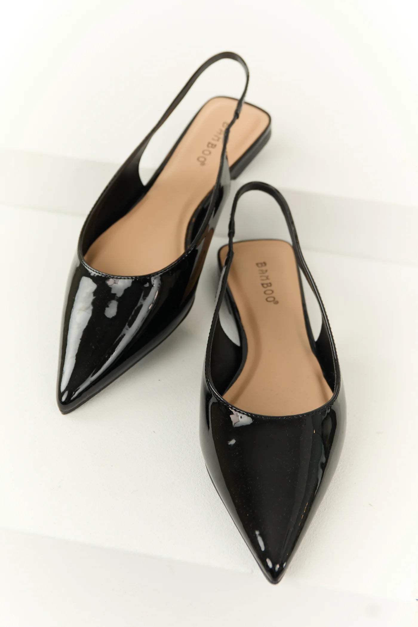 Pointed Toe Slingback Flats