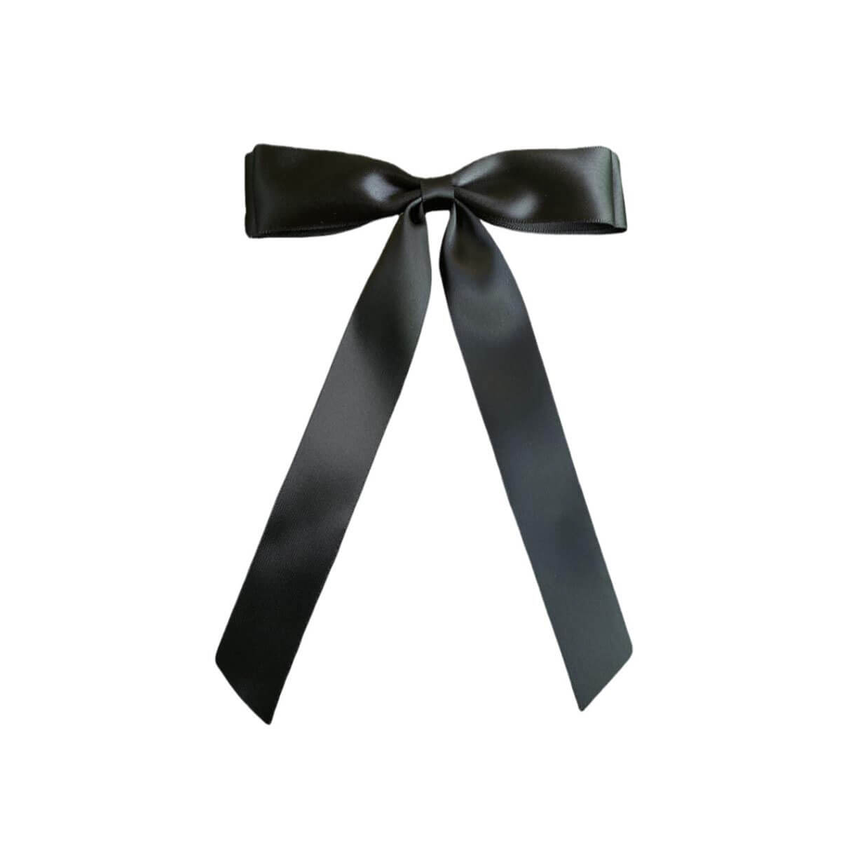 Bow Tie Hair Clip black front | MILK MONEY milkmoney.co | women's accessories. cute accessories. trendy accessories. cute accessories for girls. ladies accessories. women's fashion accessories.
