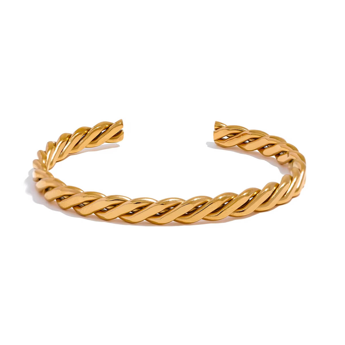 Braided Thin Cuff Bracelet gold front | MILK MONEY milkmoney.co | cute bracelets. cool bracelets. beach bracelets. bracelet packs. cute cheap bracelets. cute simple bracelets. cute bracelets with beads. cute women's bracelets.