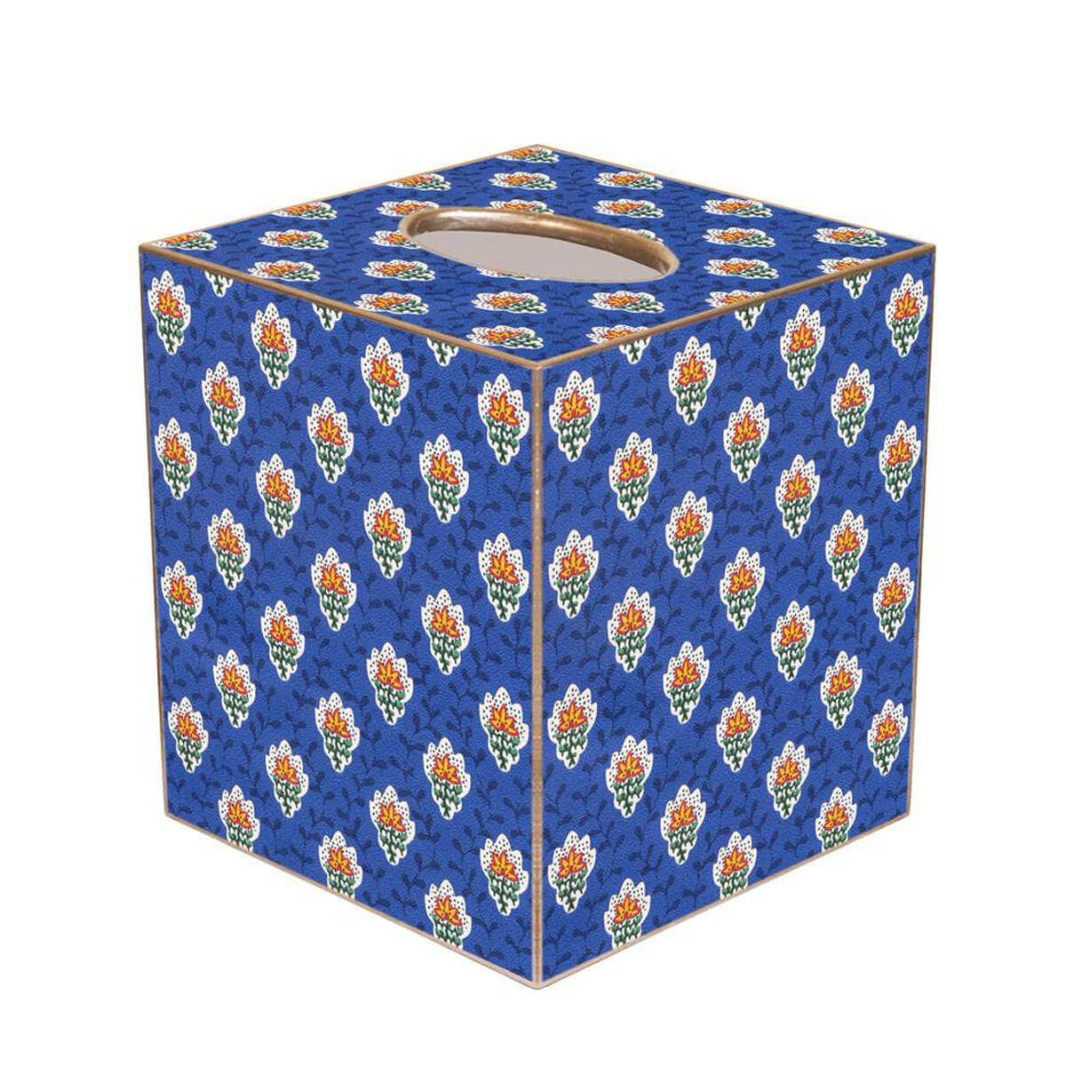 Bright Blue Provincial Print Paper Mache Tissue Box Cover front | MILK MONEY milkmoney.co | Home decor online, Modern home decor, Luxury home furnishings, Best home decor, Home accessories for sale, Living room furniture sets, Kitchen decor ideas, Wall art for home, Bathroom accessories, Vintage home decor, Minimalist home decor