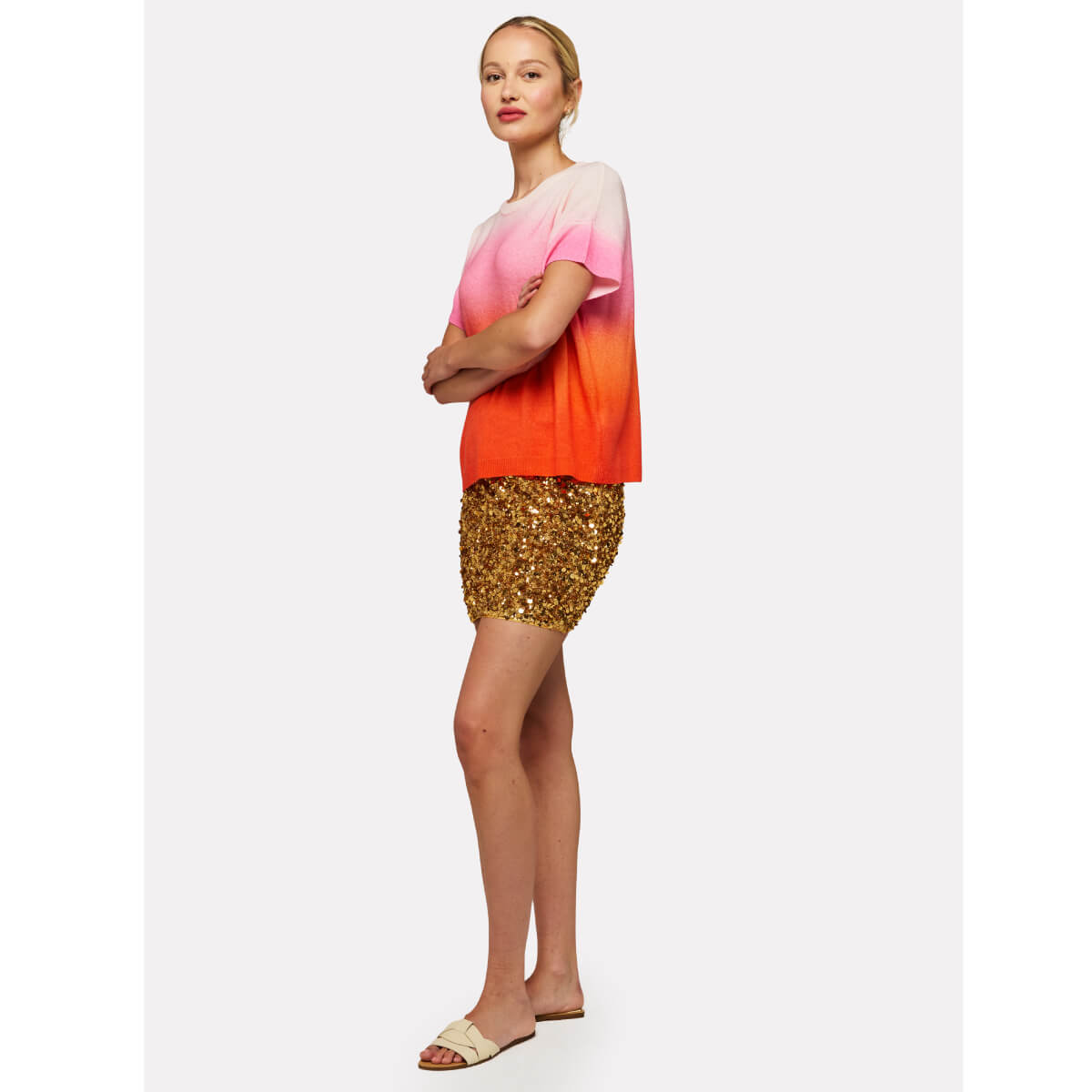 Brodie Bali Ombre Cashmere Tee