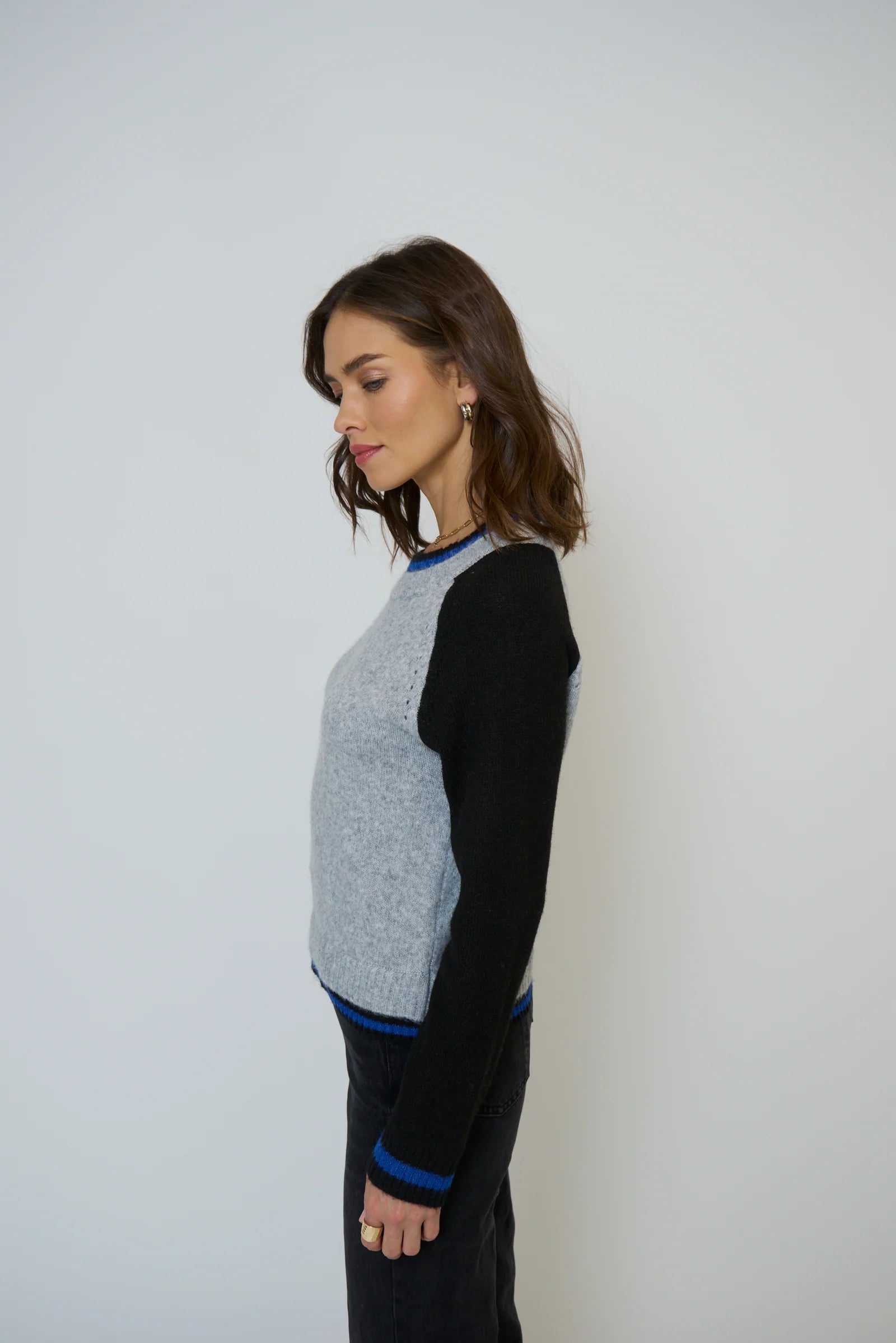 Central Park West Olivia Baseball Sweater