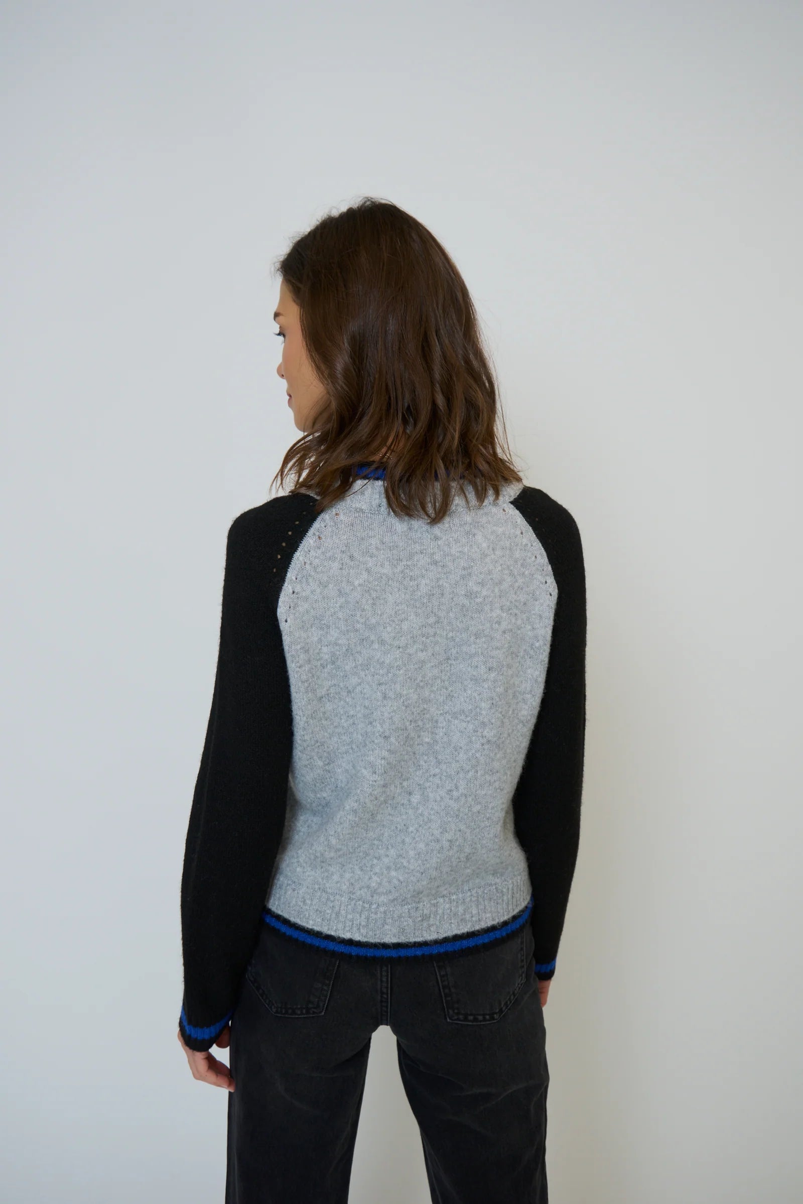 Central Park West Olivia Baseball Sweater