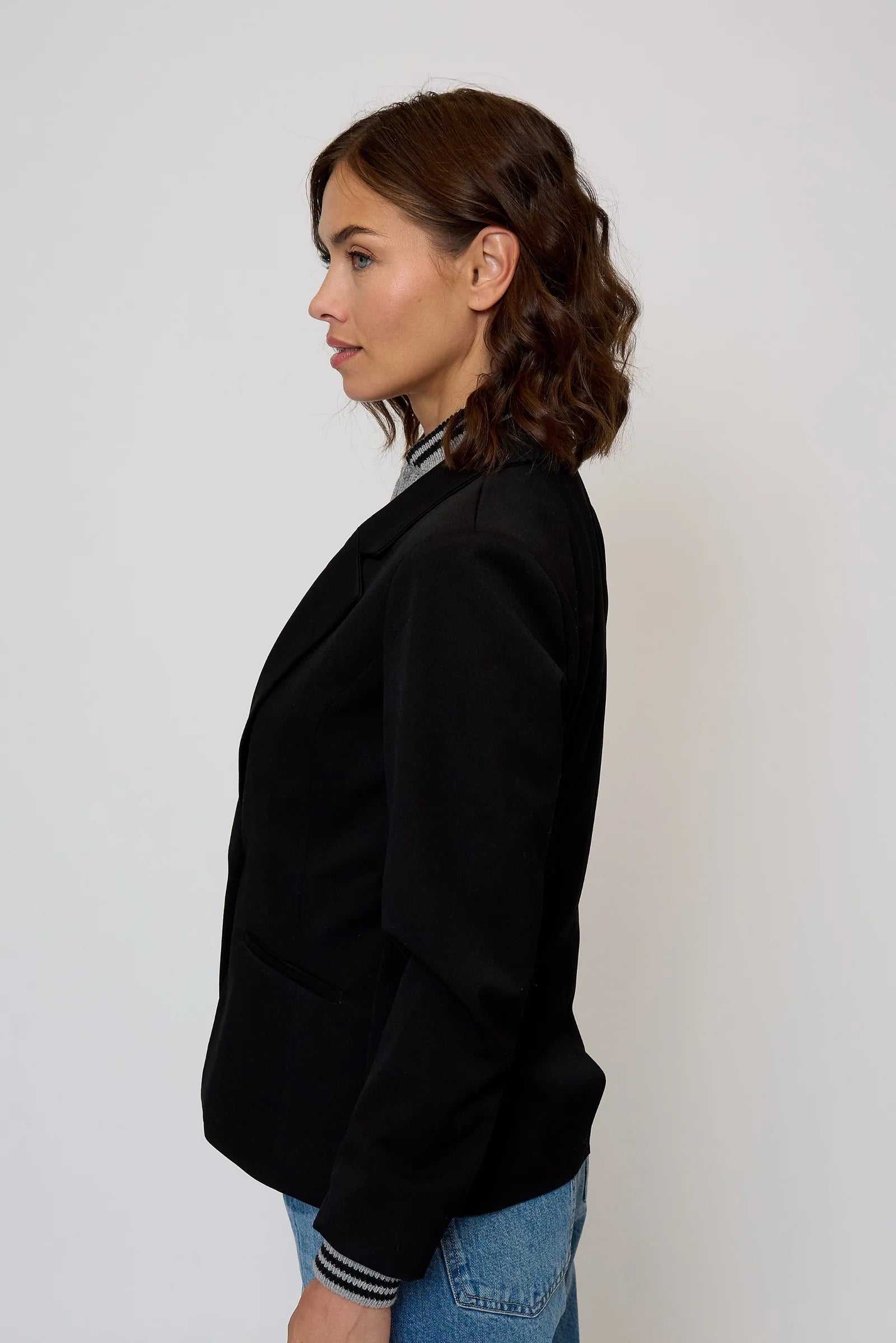 Maribel Ponte Blazer With Dickey