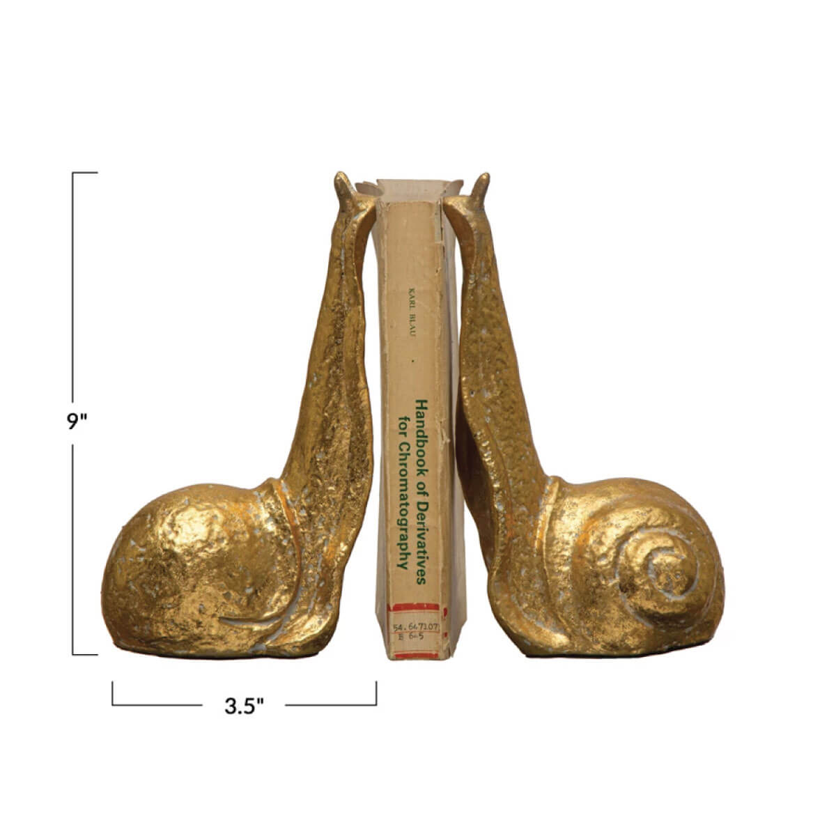 Cast Iron Snail Bookends Set of 2
