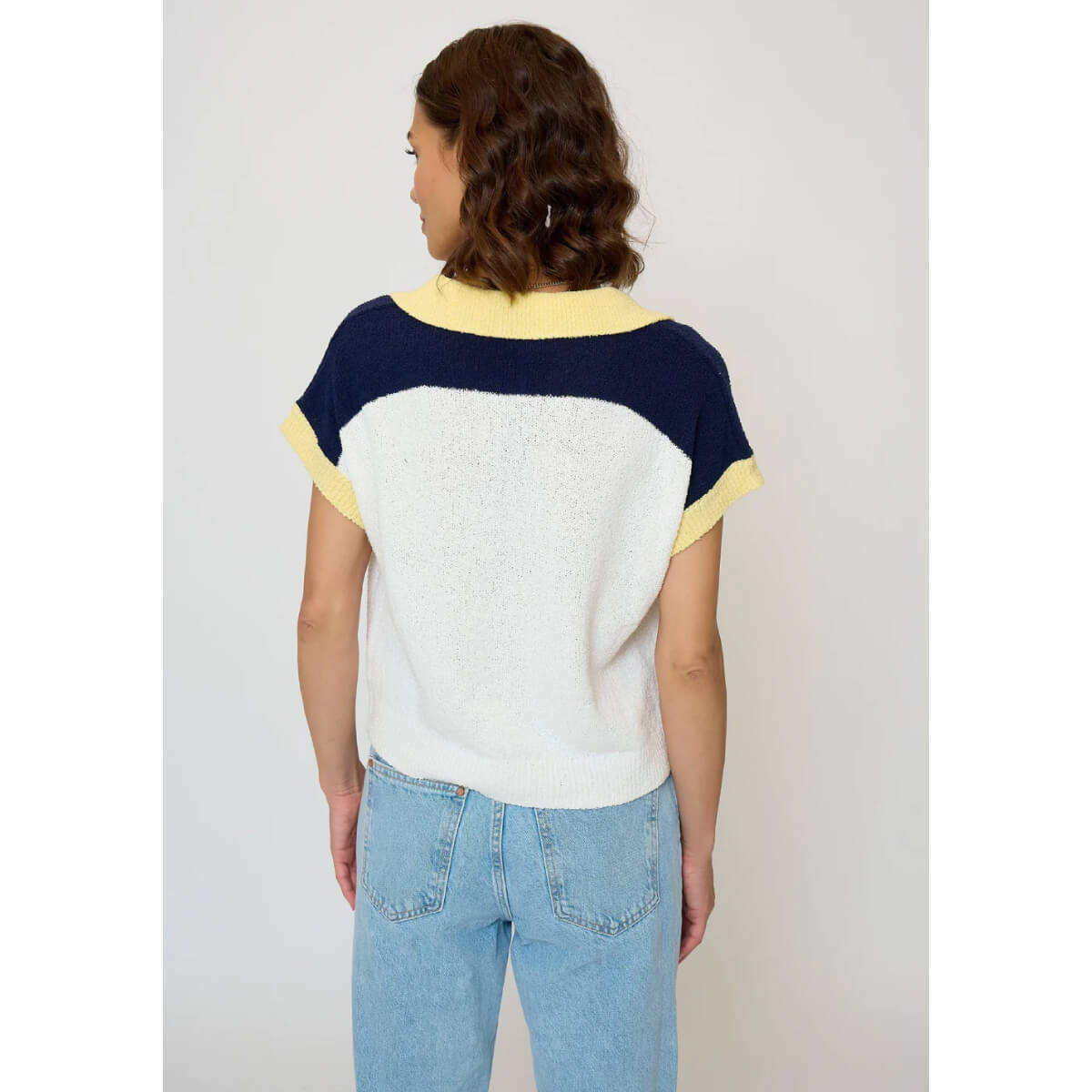Central Park West Daphne Raglan Sleeve Polo back | MILK MONEY milkmoney.co | cute tops for women. trendy tops for women. cute blouses for women. stylish tops for women. pretty womens tops.