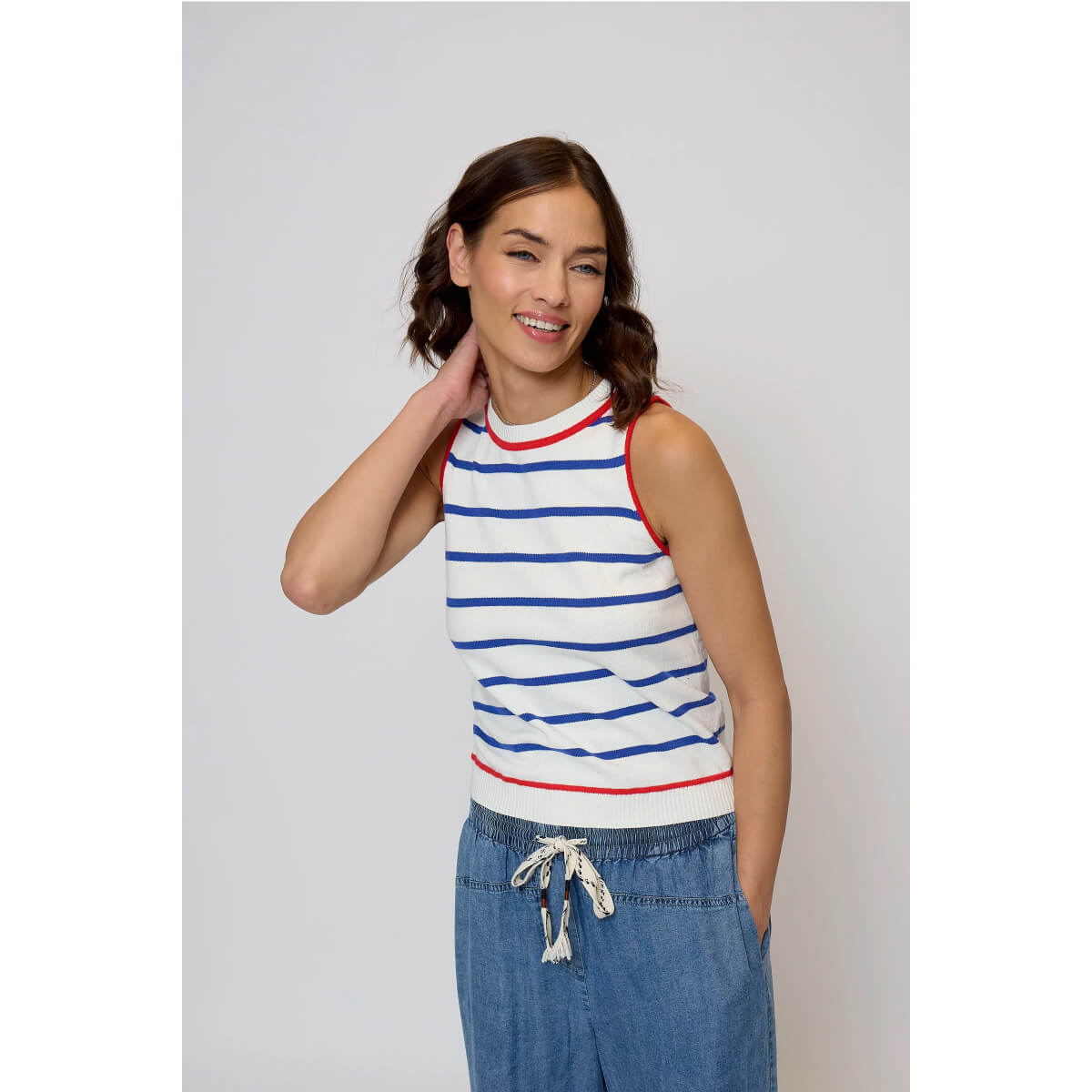 Central Park West Junie Halter Tank front | MILK MONEY milkmoney.co | cute tops for women. trendy tops for women. cute blouses for women. stylish tops for women. pretty womens tops.