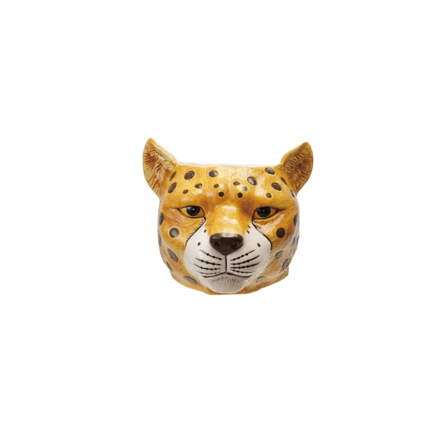 Ceramic Cheetah Head Bottle Cooler front | MILK MONEY milkmoney.co | Home decor online, Modern home decor, Luxury home furnishings, Best home decor, Home accessories for sale, Living room furniture sets, Kitchen decor ideas, Wall art for home, Bathroom accessories, Vintage home decor, Minimalist home decor