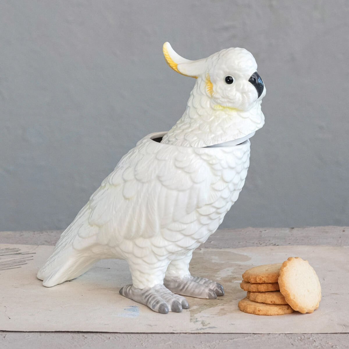Ceramic Cockatoo Shaped Lidded Jar side white | MILK MONEY milkmoney.co | Home decor online, Modern home decor, Luxury home furnishings, Best home decor, Home accessories for sale, Living room furniture sets, Kitchen decor ideas, Wall art for home, Bathroom accessories, Vintage home decor, Minimalist home decor