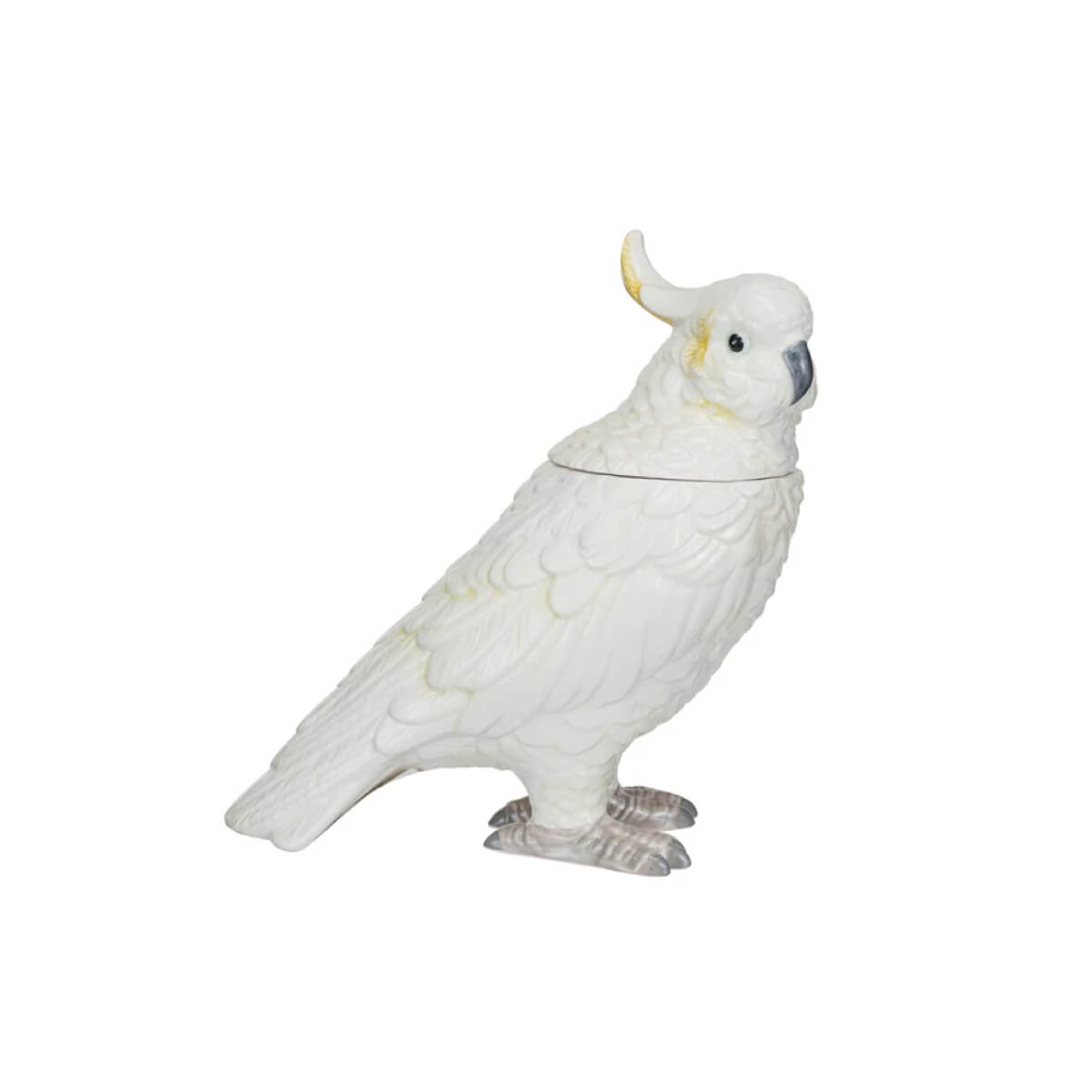 Ceramic Cockatoo Shaped Lidded Jar side white | MILK MONEY milkmoney.co | Home decor online, Modern home decor, Luxury home furnishings, Best home decor, Home accessories for sale, Living room furniture sets, Kitchen decor ideas, Wall art for home, Bathroom accessories, Vintage home decor, Minimalist home decor