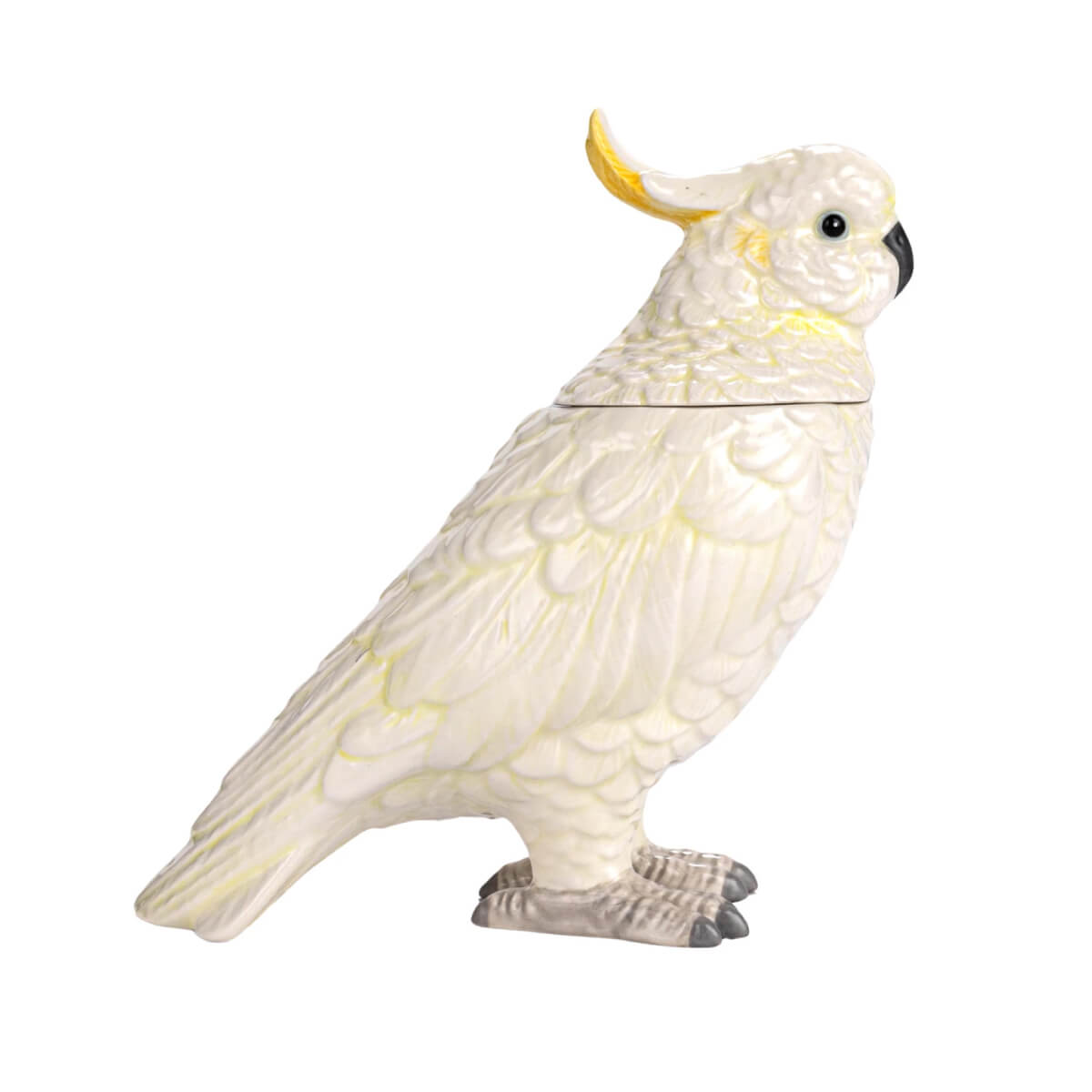 Ceramic Cockatoo Shaped Lidded Jar side white | MILK MONEY milkmoney.co | Home decor online, Modern home decor, Luxury home furnishings, Best home decor, Home accessories for sale, Living room furniture sets, Kitchen decor ideas, Wall art for home, Bathroom accessories, Vintage home decor, Minimalist home decor