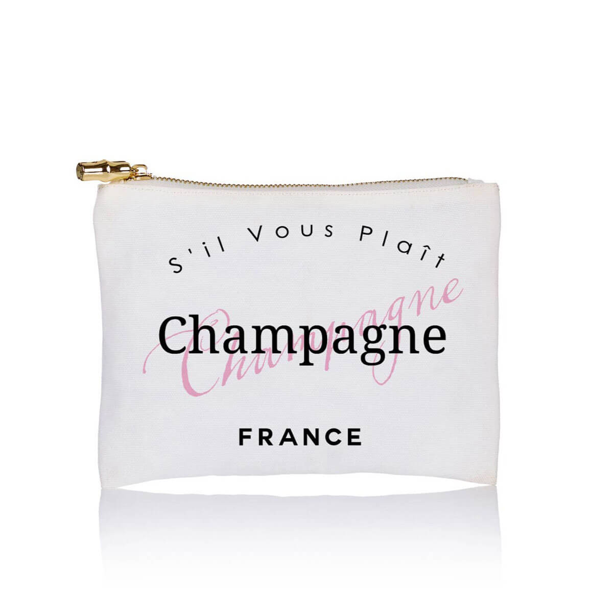 Champagne Bubble Zipper Pouch