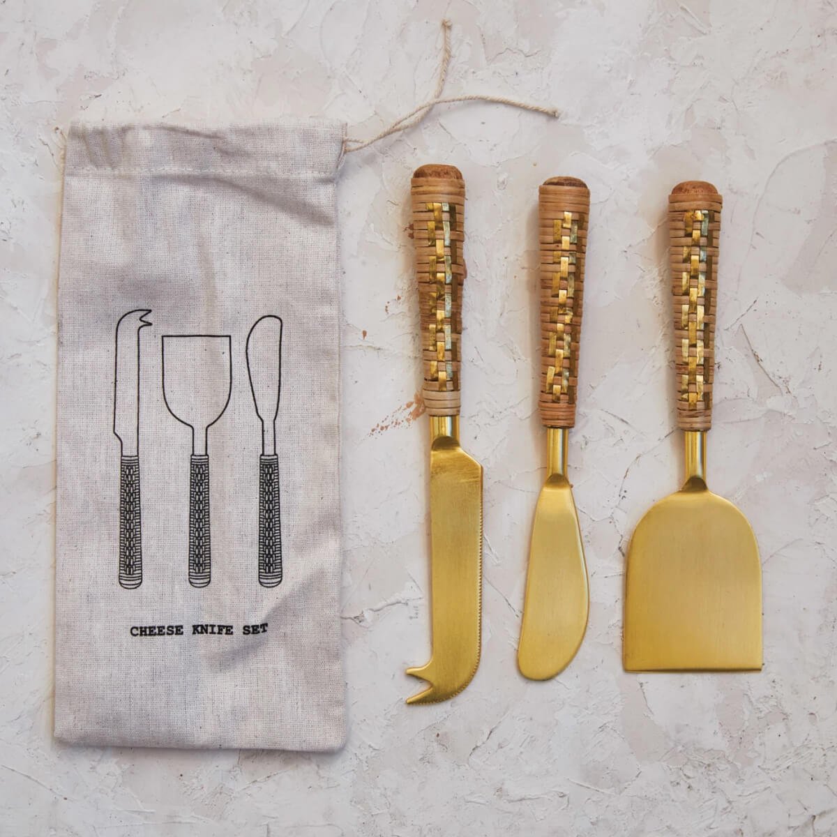 Cheese Knives with Rattan Wrapped Handles gold front | MILK MONEY milkmoney.co | white elephant gift ideas, gift, mother's day gift ideas, white elephant gift, gift shops near me, cute home decor, mother's day gift, cute home accents, handmade in USA, elegant home decor, luxury home, luxury gifts
Unique gifts, Best gifts for her, Gift ideas for him. Last-minute gifts
Cheap gift ideas, Gifts for women, Luxury gifts