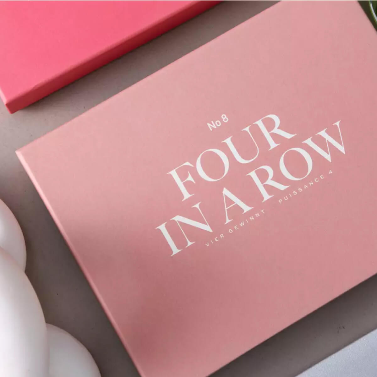 Classic Four in a Row Board Game front | MILK MONEY milkmoney.co | white elephant gift ideas, gift, mother's day gift ideas, white elephant gift, gift shops near me, cute home decor, mother's day gift, cute home accents, handmade in USA, elegant home decor, luxury home, luxury gifts