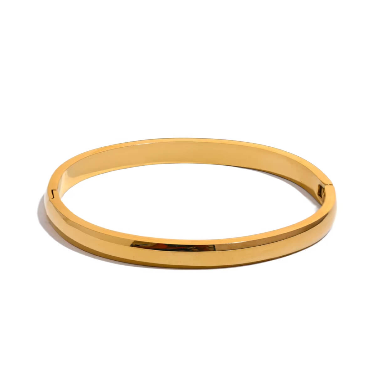Classic Hinged Bangle Bracelet gold front | MILK MONEY milkmoney.co | cute bracelets. cool bracelets. beach bracelets. bracelet packs. cute cheap bracelets. cute simple bracelets. cute bracelets with beads. cute women's bracelets.