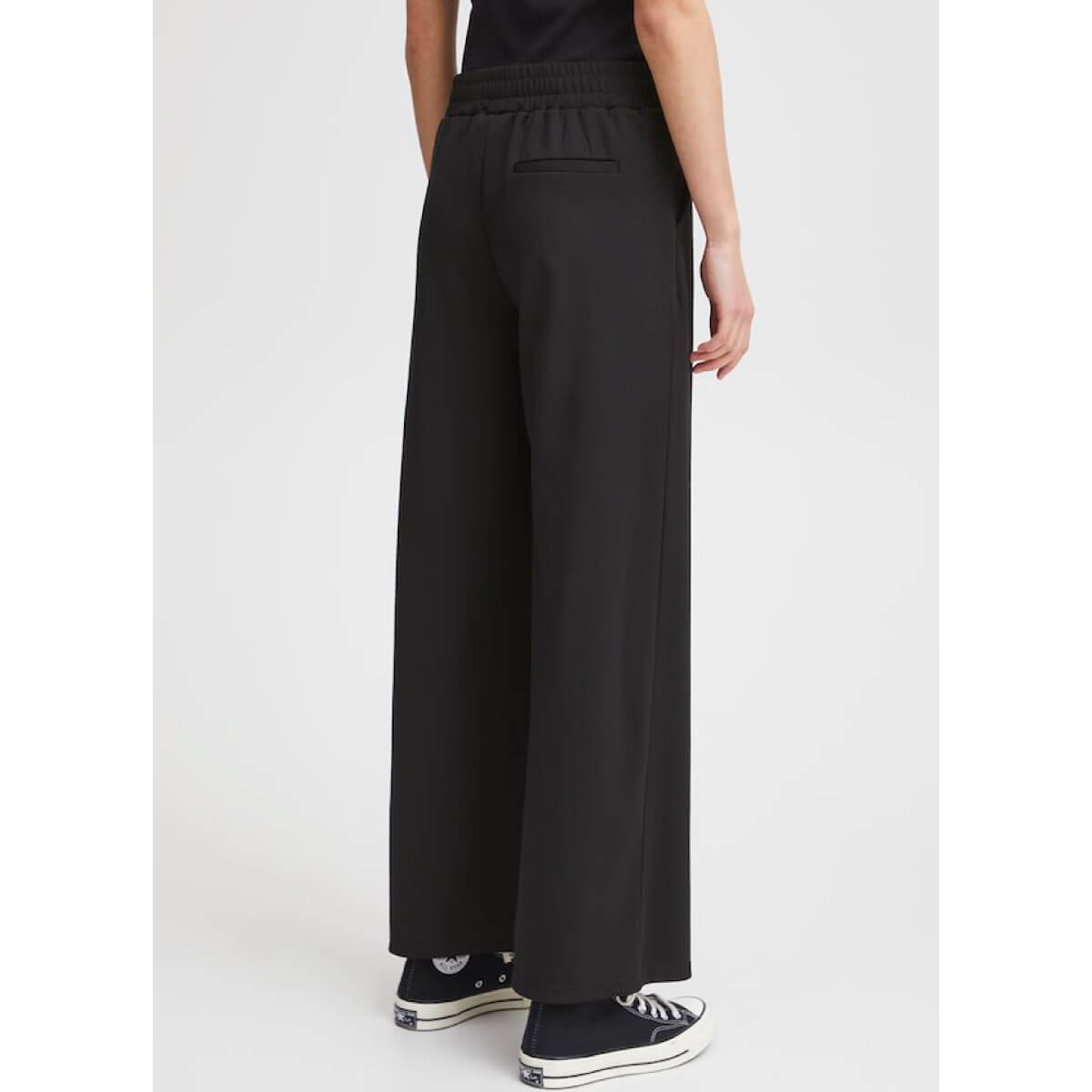 Classic Kate Trousers black back | MILK MONEY milkmoney.co | cute pants for women. cute trendy pants.