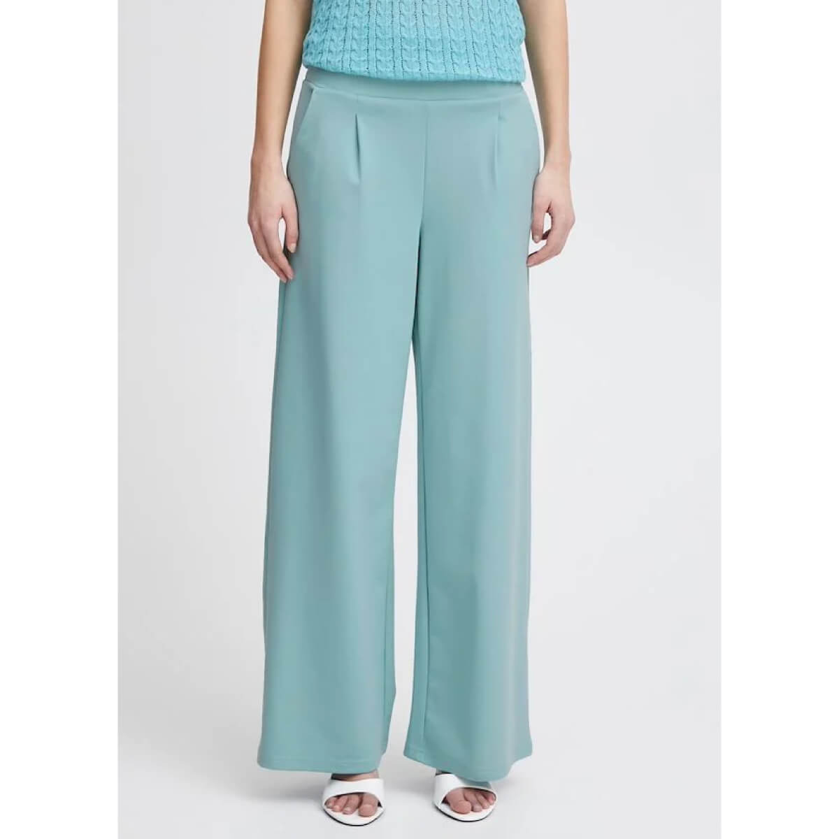 Classic Kate Trousers blue front | MILK MONEY milkmoney.co | cute pants for women. cute trendy pants.