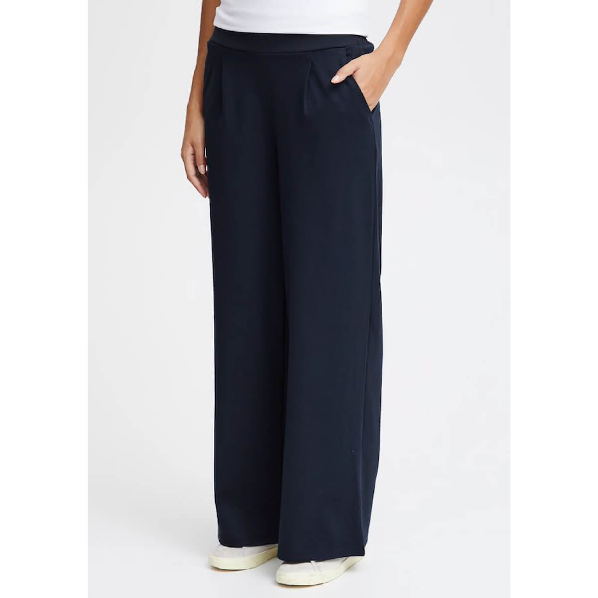 Classic Kate Trousers blue side | MILK MONEY milkmoney.co | cute pants for women. cute trendy pants.