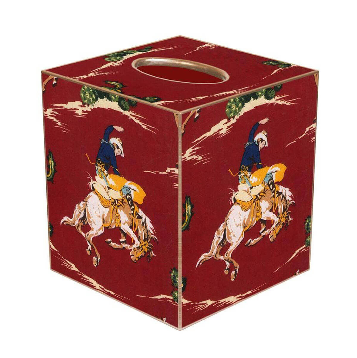 Cowboys Paper Mache Tissue Box Cover front | MILK MONEY milkmoney.co | Home decor online, Modern home decor, Luxury home furnishings, Best home decor, Home accessories for sale, Living room furniture sets, Kitchen decor ideas, Wall art for home, Bathroom accessories, Vintage home decor, Minimalist home decor