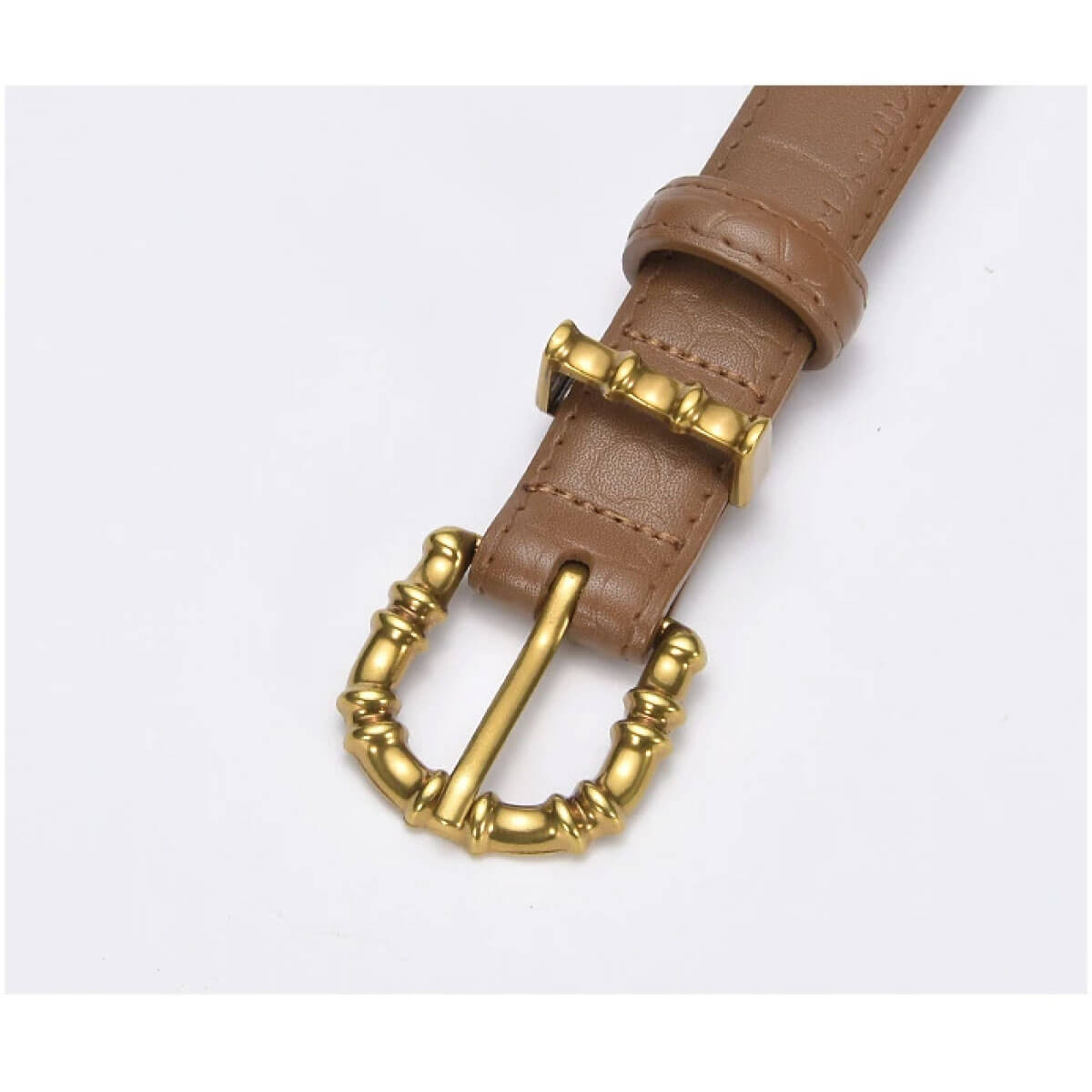 Crocodile Print Leather Belt buckle detail | MILK MONEY milkmoney.co | women's accessories. cute accessories. trendy accessories. cute accessories for girls. ladies accessories. women's fashion accessories.