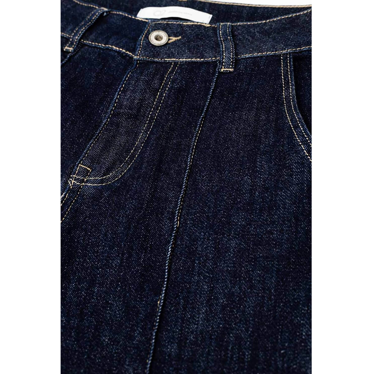 Dark Wash Straight Leg Jeans with Stitching front | MILK MONEY milkmoney.co | cute pants for women. cute trendy pants.