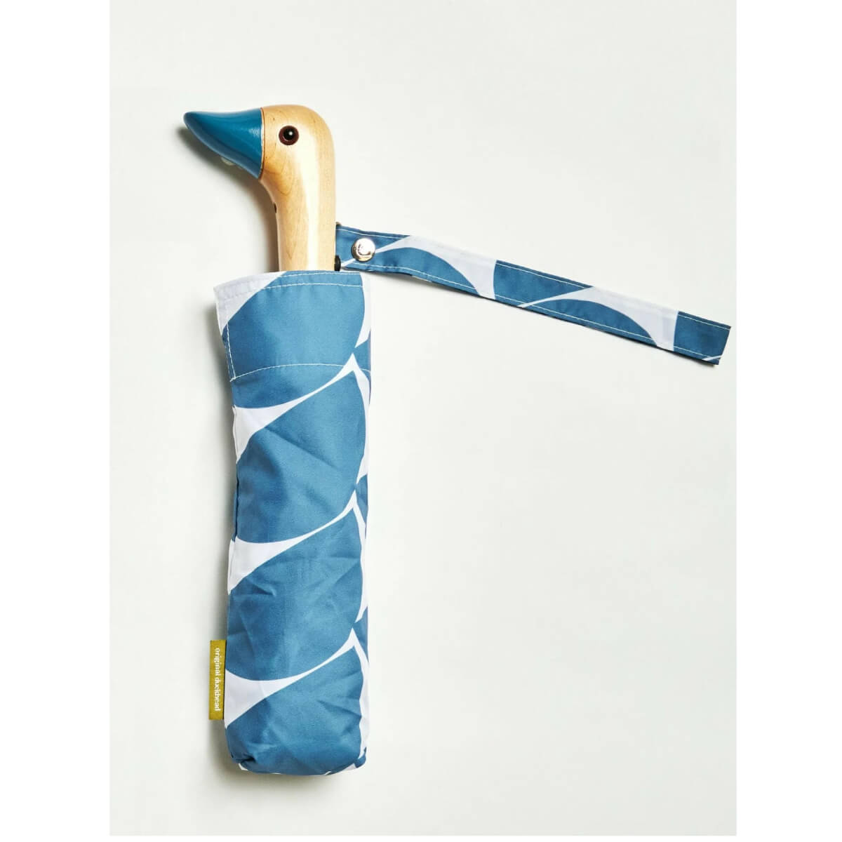 Denim Moon Compact Duckhead Umbrella front | MILK MONEY milkmoney.co | white elephant gift ideas, gift, mother's day gift ideas, white elephant gift, gift shops near me, cute umbrella