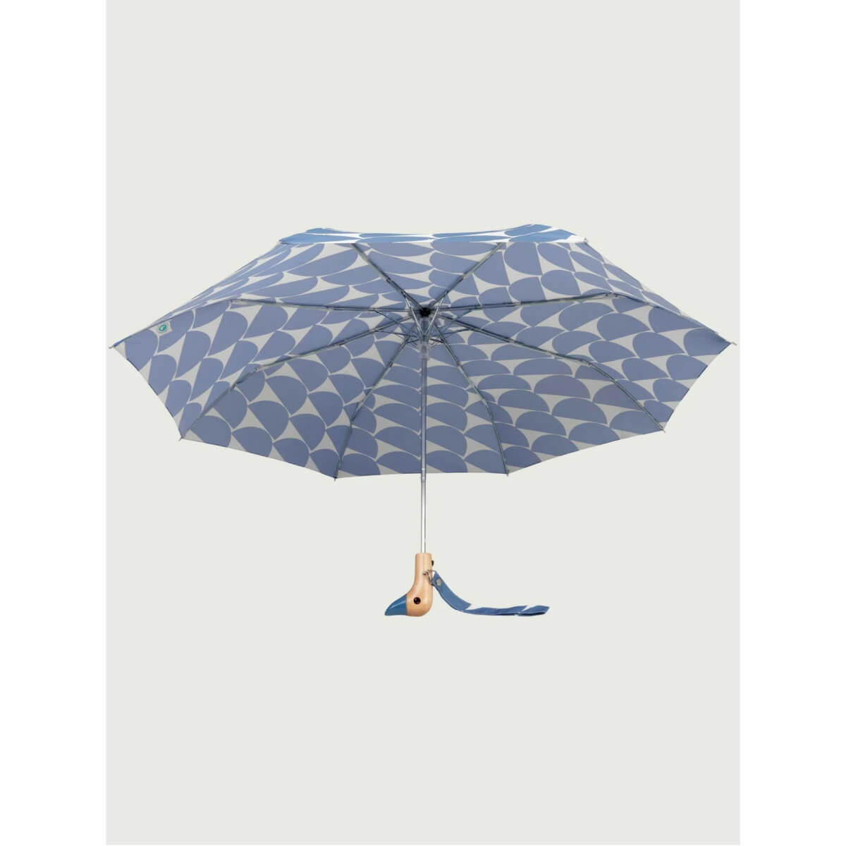 Denim Moon Compact Duckhead Umbrella front | MILK MONEY milkmoney.co | white elephant gift ideas, gift, mother's day gift ideas, white elephant gift, gift shops near me, cute umbrella