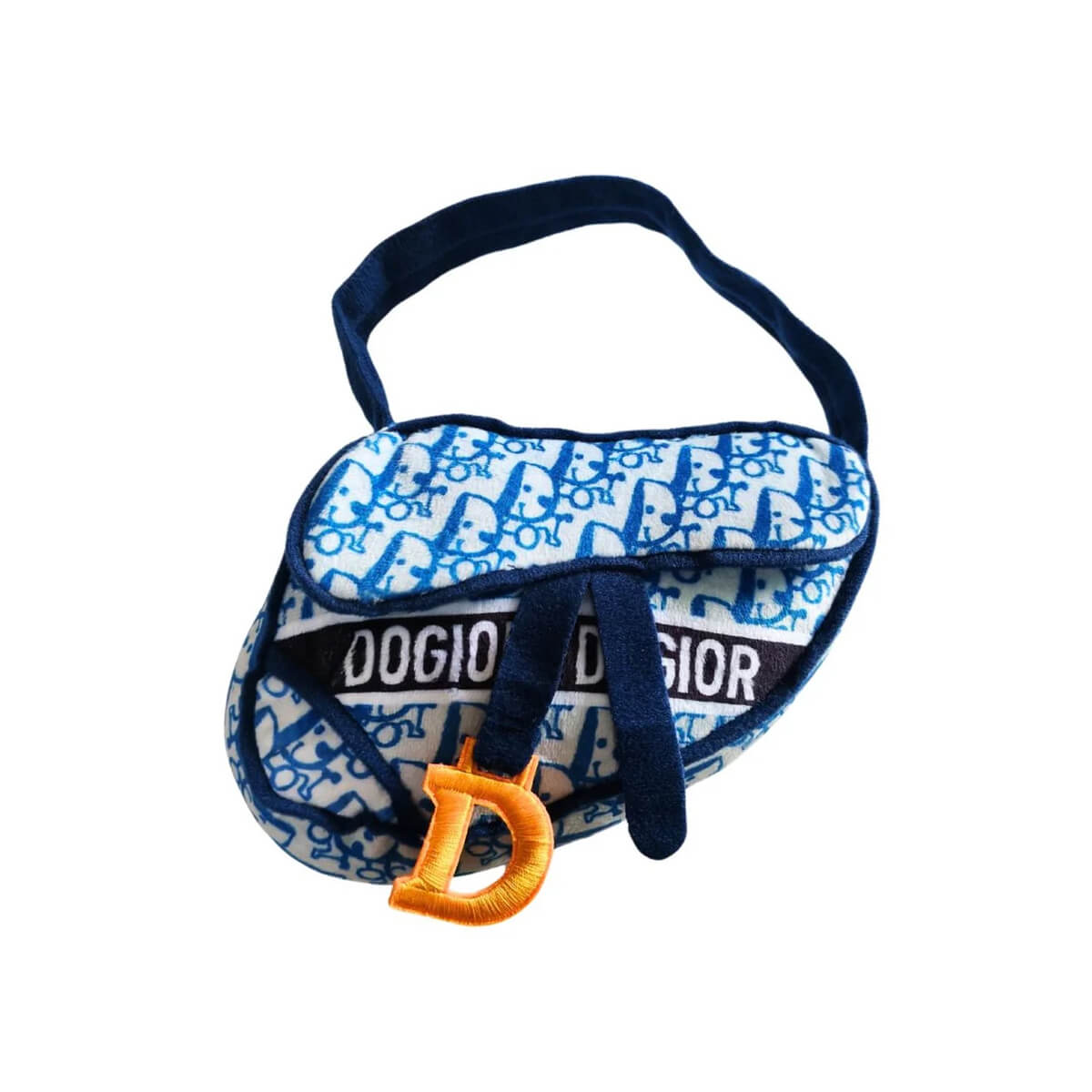 Dogior Saddle Bag Plush Dog Toy front | MILK MONEY milkmoney.co | white elephant gift ideas, gift, mother's day gift ideas, white elephant gift, gift shops near me, cute home decor, mother's day gift, cute home accents, handmade in USA, elegant home decor