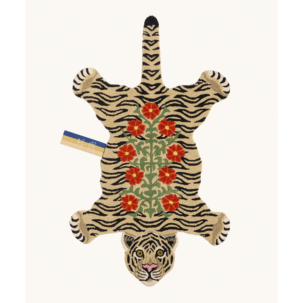 Doing Goods Floral White Tiger Rug front | MILK MONEY milkmoney.co | Home decor online, Modern home decor, Luxury home furnishings, Best home decor, Home accessories for sale, Living room furniture sets, Kitchen decor ideas, Wall art for home, Bathroom accessories, Vintage home decor, Minimalist home decor