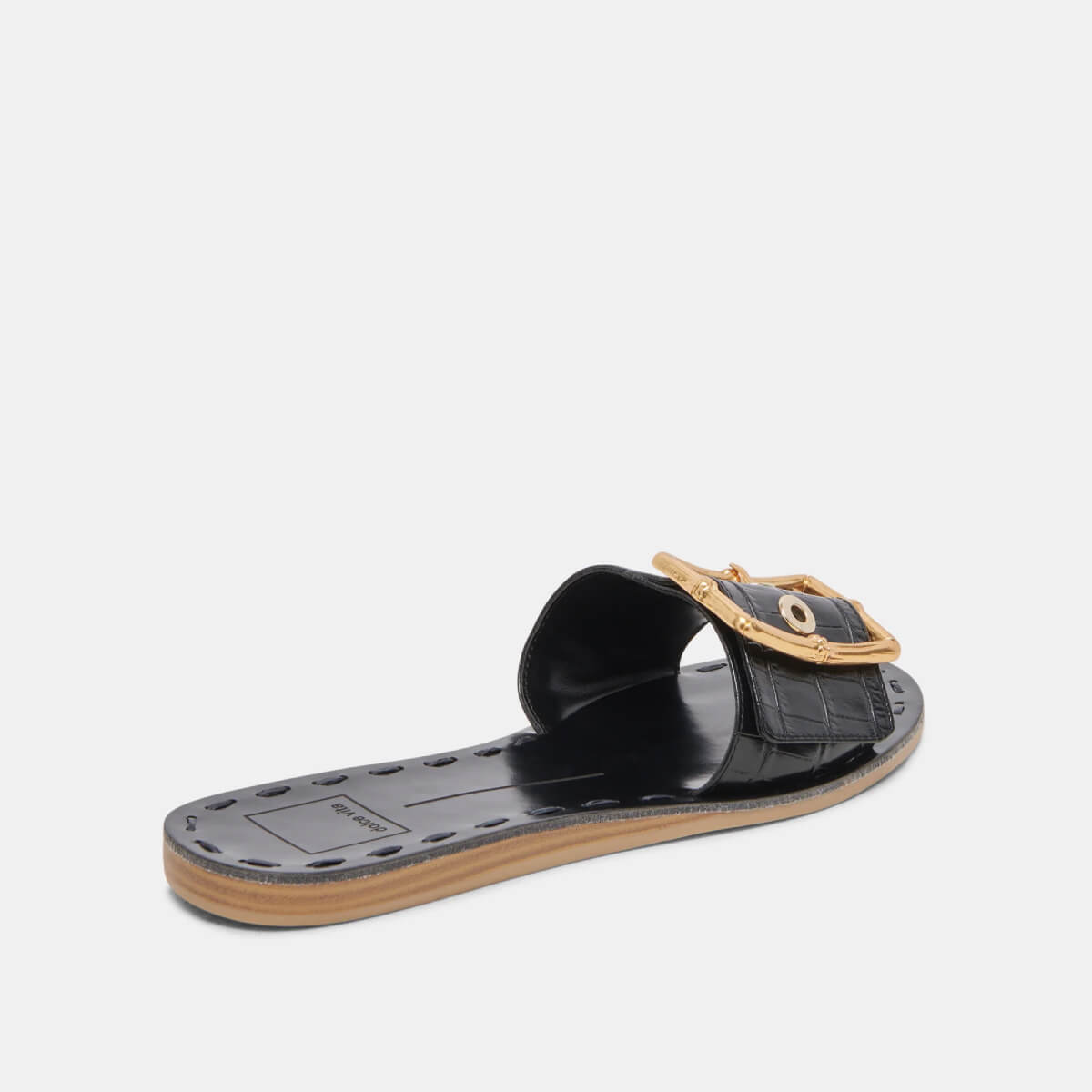 Dolce Vita Dasa Sandals onyx side | MILK MONEY milkmoney.co | cute sandals for women. cute slides for women. trendy womens sandals. women sandals online. pretty sandals for women. cute slides womens.