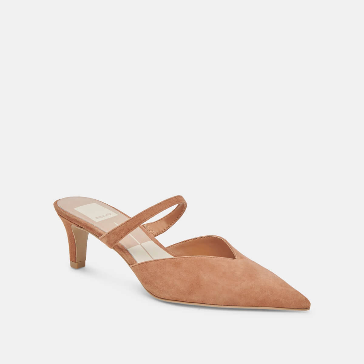 Dolce Vita Kanika Mid Heels brown side | MILK MONEY milkmoney.co | cute shoes for women. ladies shoes. nice shoes for women. footwear for women. ladies shoes online. ladies footwear. womens shoes and boots. pretty shoes for women. beautiful shoes for women.