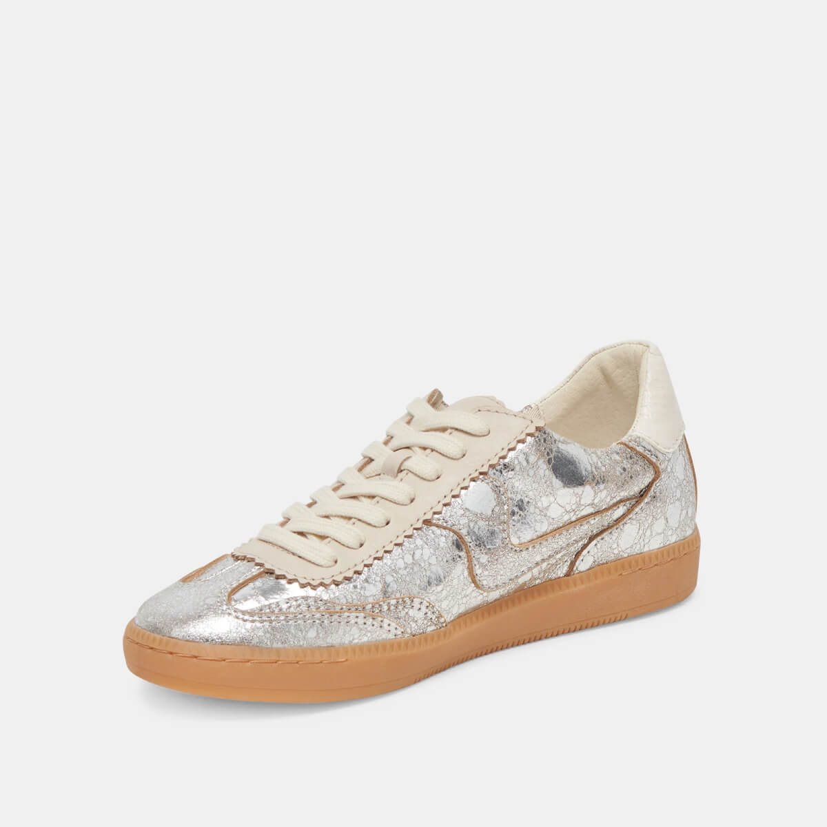 Dolce Vita Notice Sneakers silver side | MILK MONEY milkmoney.co | cute shoes for women. ladies shoes. nice shoes for women. footwear for women. ladies shoes online. ladies footwear. womens shoes and boots. pretty shoes for women. beautiful shoes for women.