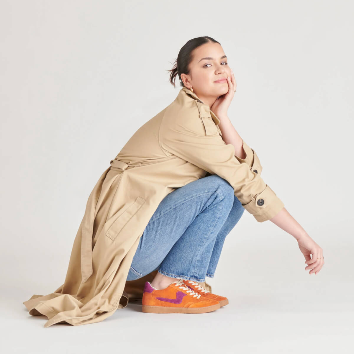 Dolce Vita Notice Sneakers orange side | MILK MONEY milkmoney.co | cute shoes for women. ladies shoes. nice shoes for women. footwear for women. ladies shoes online. ladies footwear. womens shoes and boots. pretty shoes for women. beautiful shoes for women.