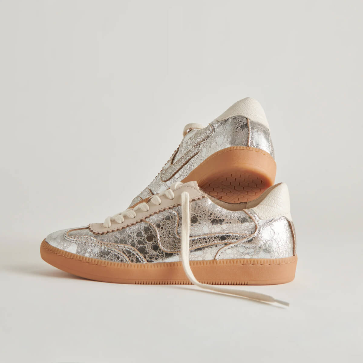 Dolce Vita Notice Sneakers silver side | MILK MONEY milkmoney.co | cute shoes for women. ladies shoes. nice shoes for women. footwear for women. ladies shoes online. ladies footwear. womens shoes and boots. pretty shoes for women. beautiful shoes for women.