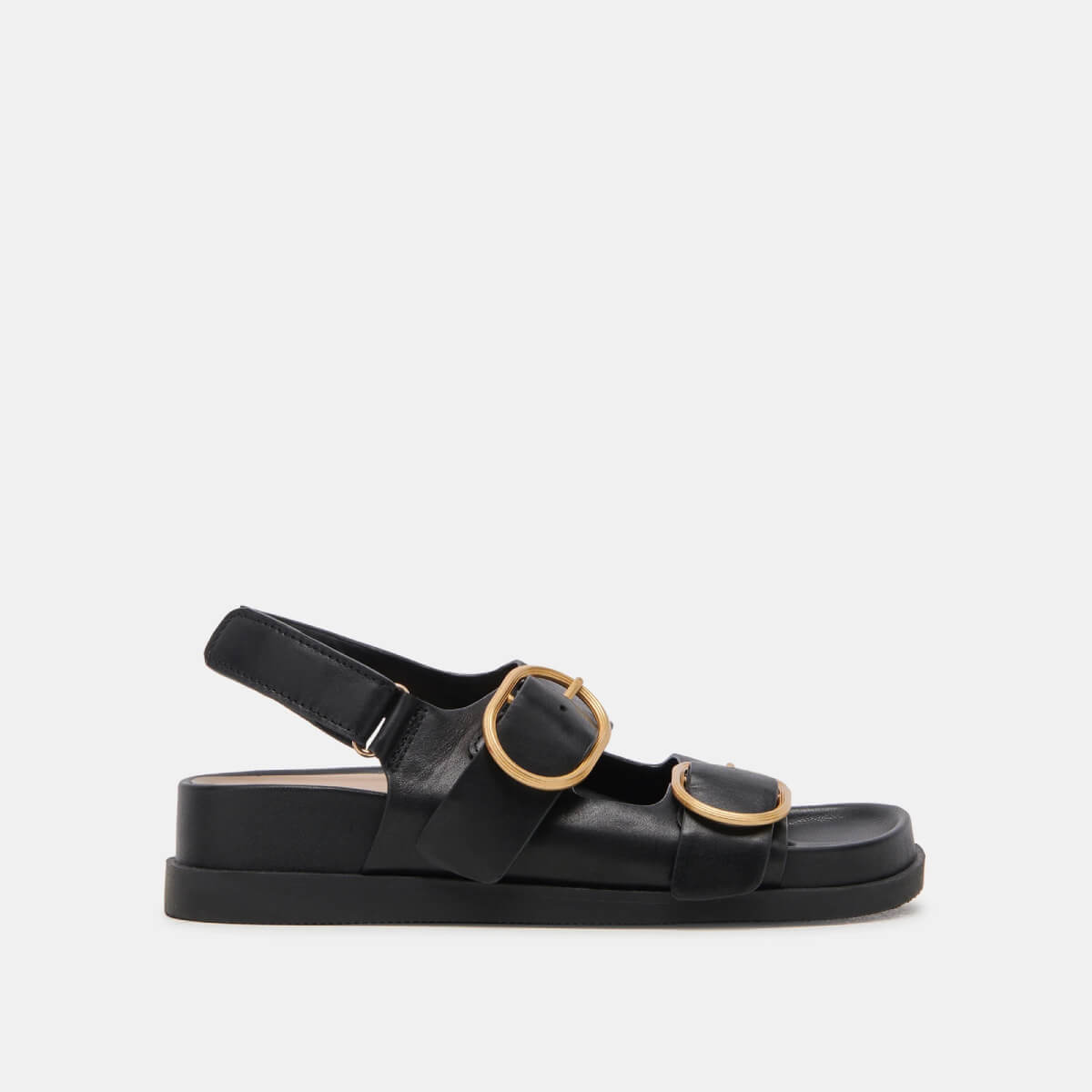 Dolce Vita Starla Sandals black side | MILK MONEY milkmoney.co | cute sandals for women. cute slides for women. trendy womens sandals. women sandals online. pretty sandals for women. cute slides womens.