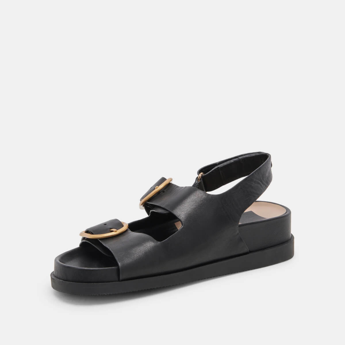 Dolce Vita Starla Sandals black side | MILK MONEY milkmoney.co | cute sandals for women. cute slides for women. trendy womens sandals. women sandals online. pretty sandals for women. cute slides womens.